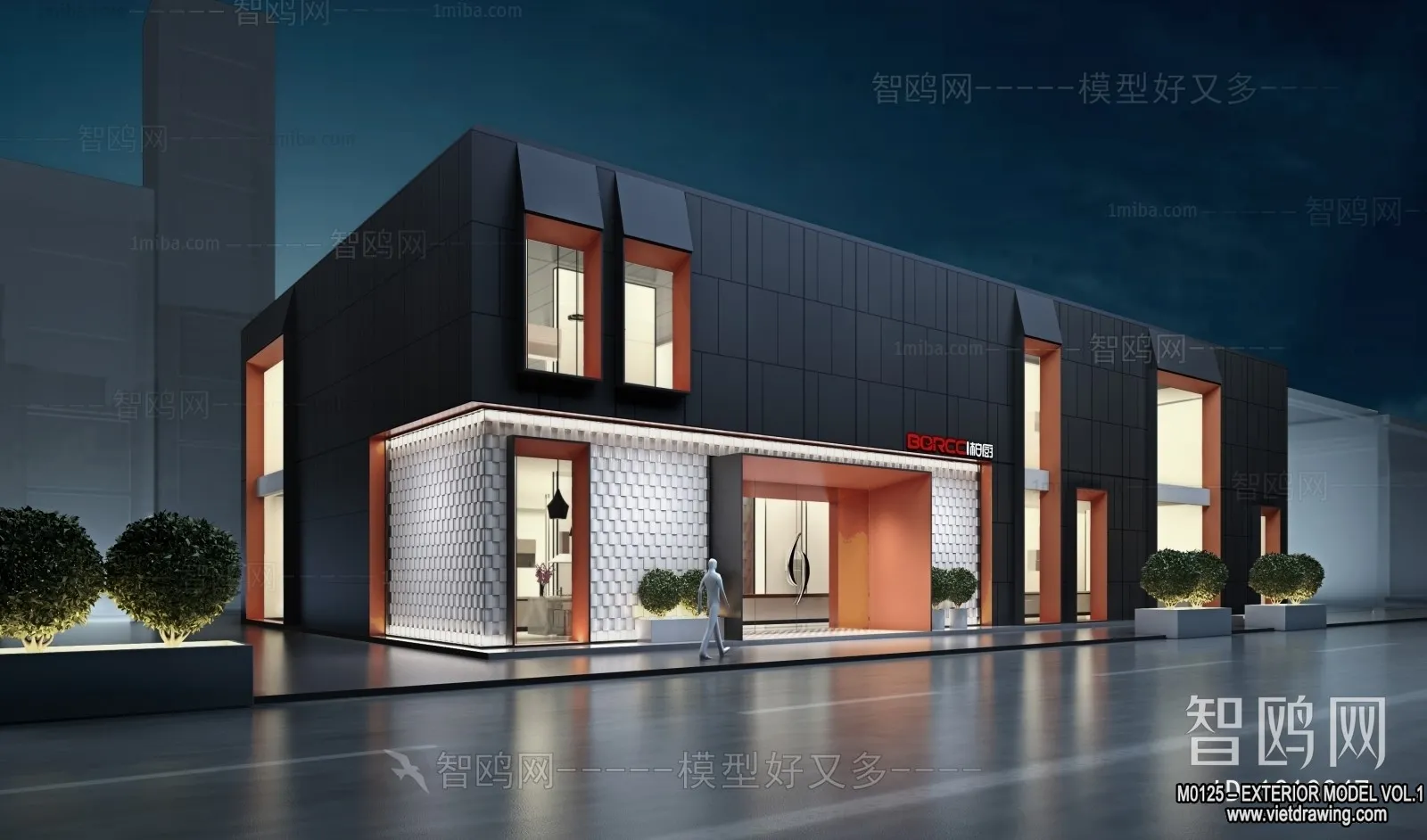 Exterior 3D Collection - Shop - Fastfood - Retails - 3D Models - 078