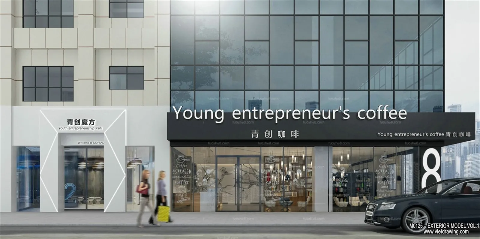 Exterior 3D Collection - Shop - Fastfood - Retails - 3D Models - 090