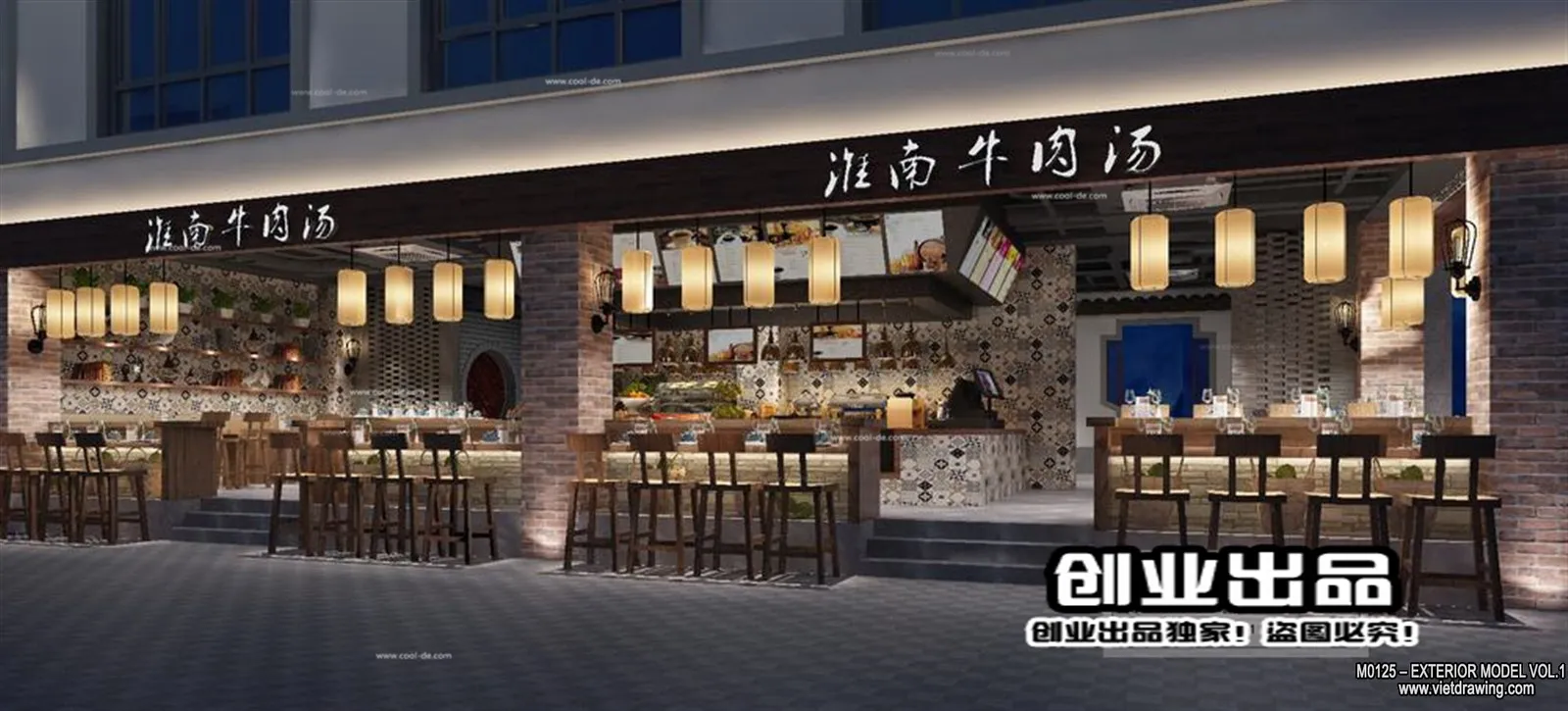 Exterior 3D Collection - Shop - Fastfood - Retails - 3D Models - 093