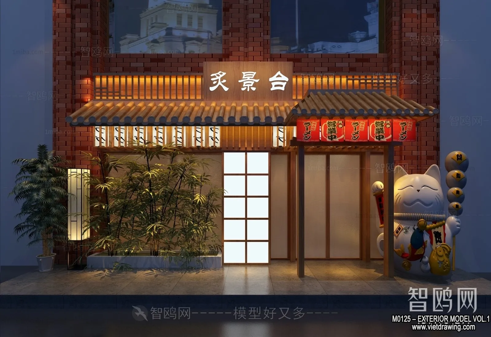 Exterior 3D Collection - Shop - Fastfood - Retails - 3D Models - 101