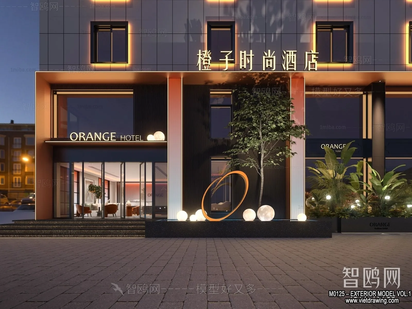 Exterior 3D Collection - Shop - Fastfood - Retails - 3D Models - 104