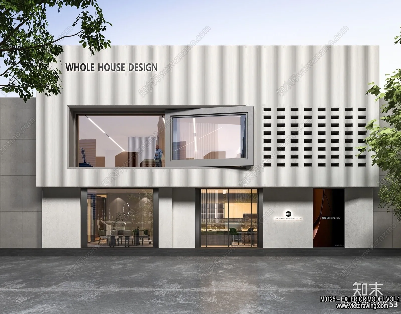 Exterior 3D Collection - Shop - Fastfood - Retails - 3D Models - 108