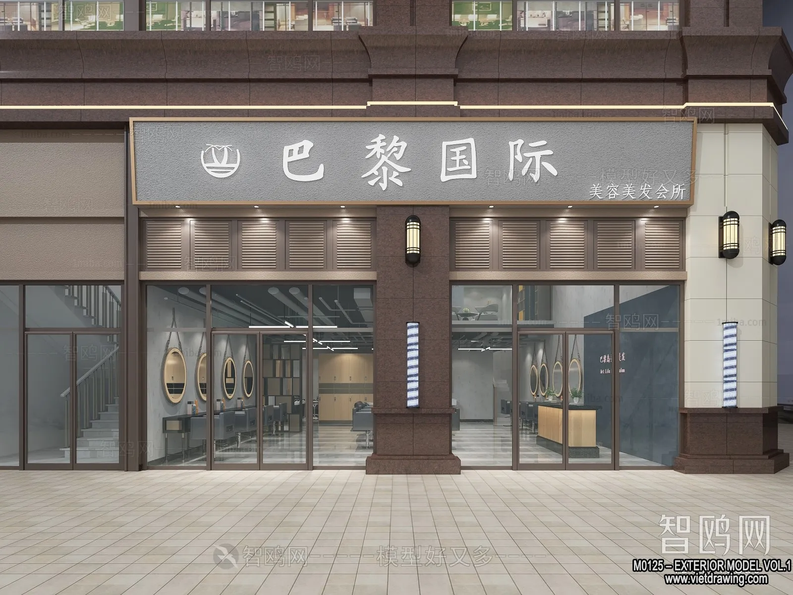 Exterior 3D Collection - Shop - Fastfood - Retails - 3D Models - 117