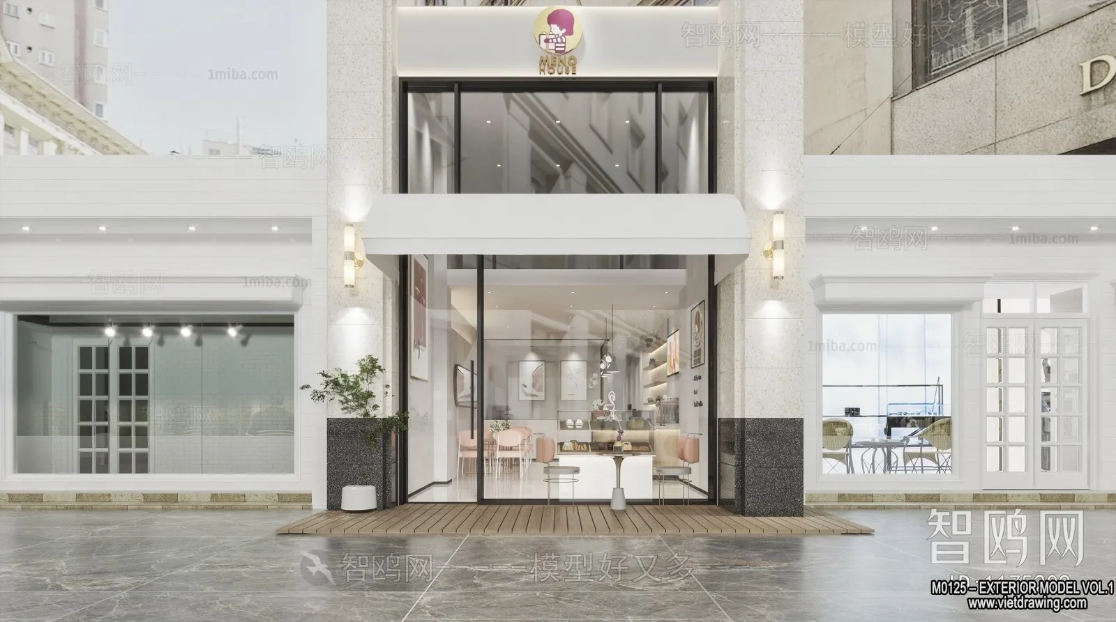 Exterior 3D Collection - Shop - Fastfood - Retails - 3D Models - 122