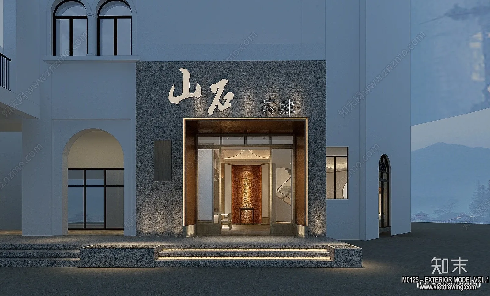 Exterior 3D Collection - Shop - Fastfood - Retails - 3D Models - 123