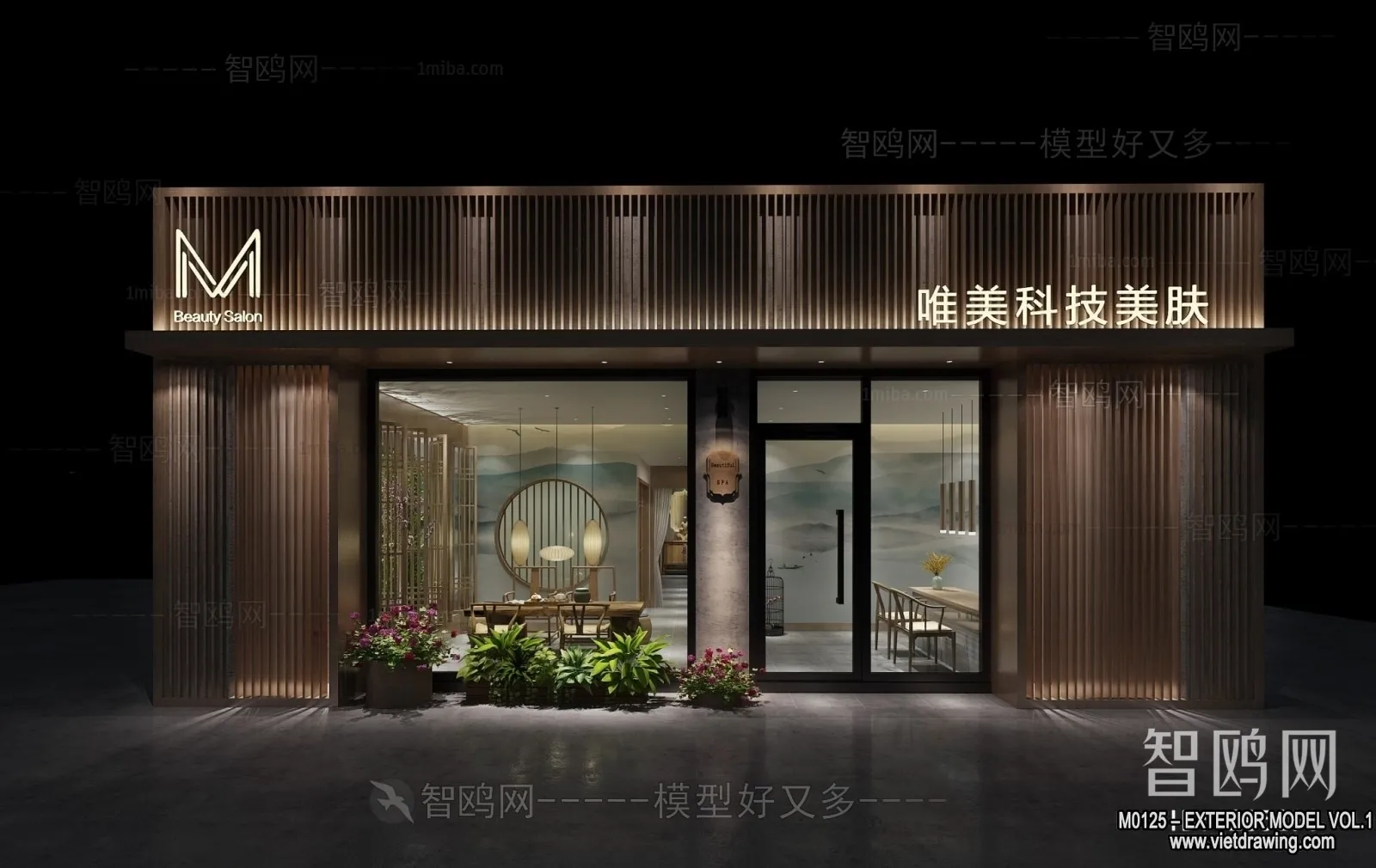 Exterior 3D Collection - Shop - Fastfood - Retails - 3D Models - 126