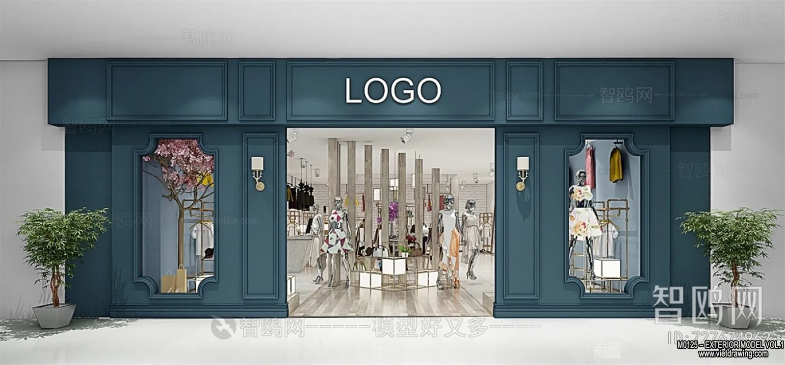 Exterior 3D Collection - Shop - Fastfood - Retails - 3D Models - 127