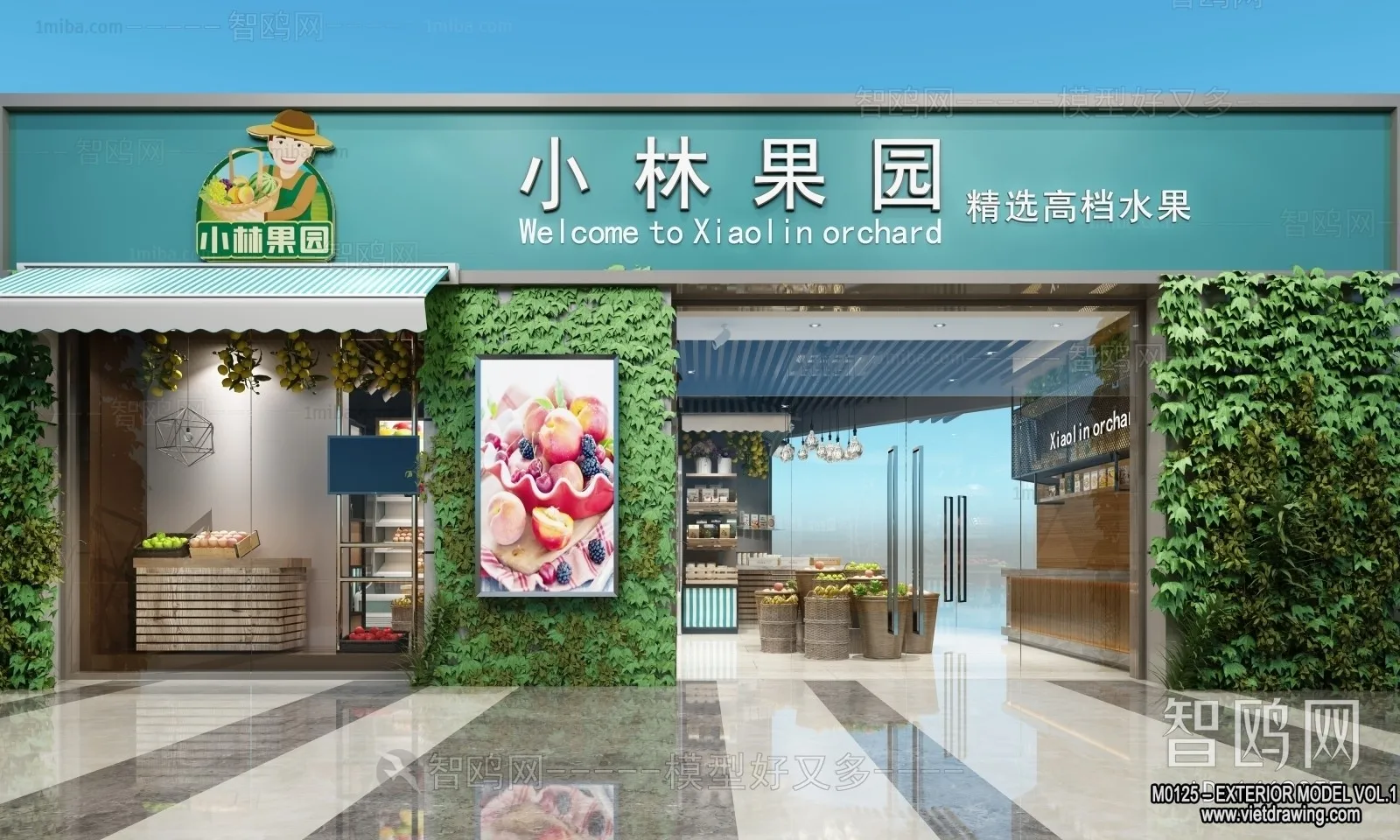 Exterior 3D Collection - Shop - Fastfood - Retails - 3D Models - 131