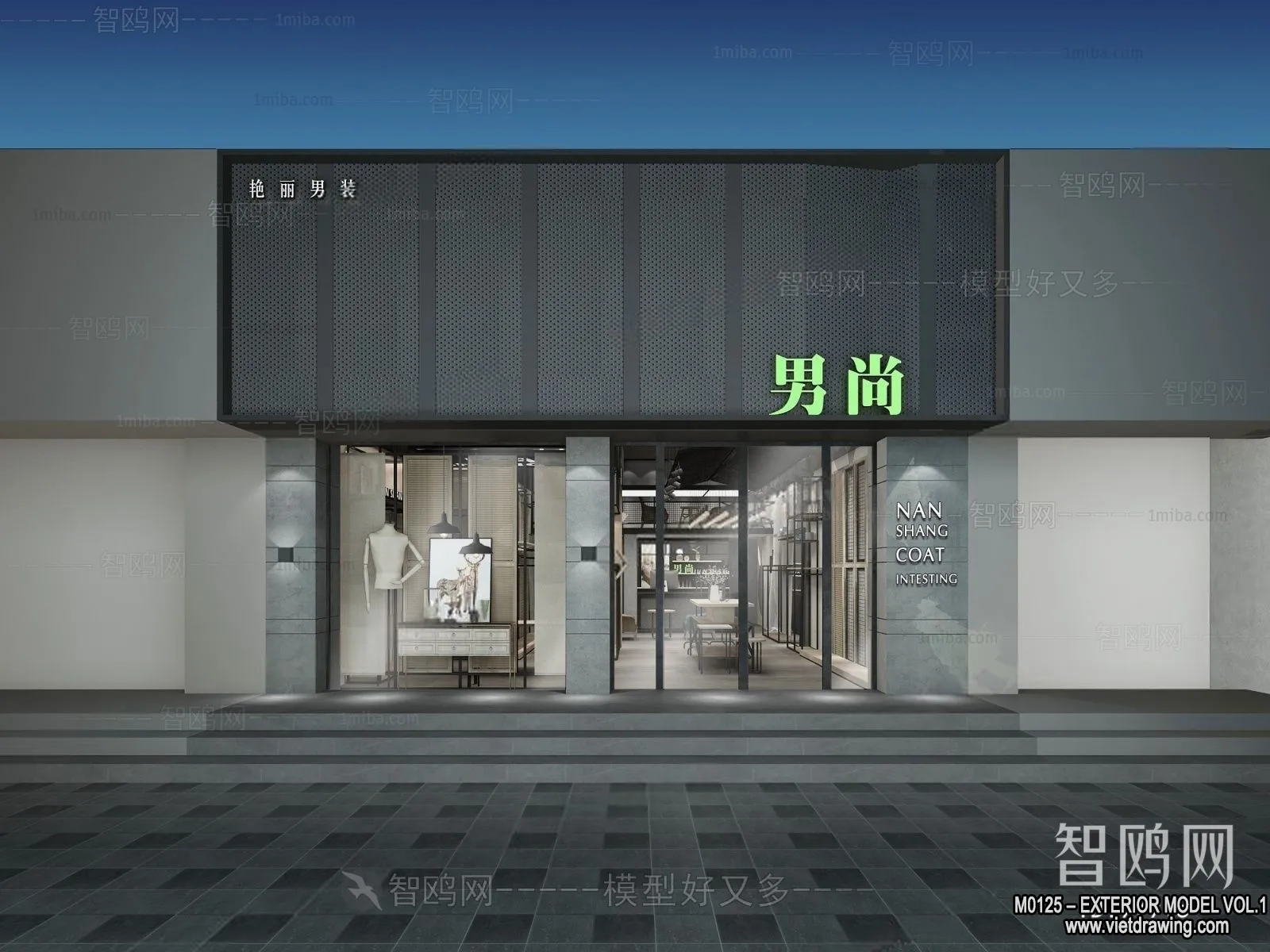 Exterior 3D Collection - Shop - Fastfood - Retails - 3D Models - 135