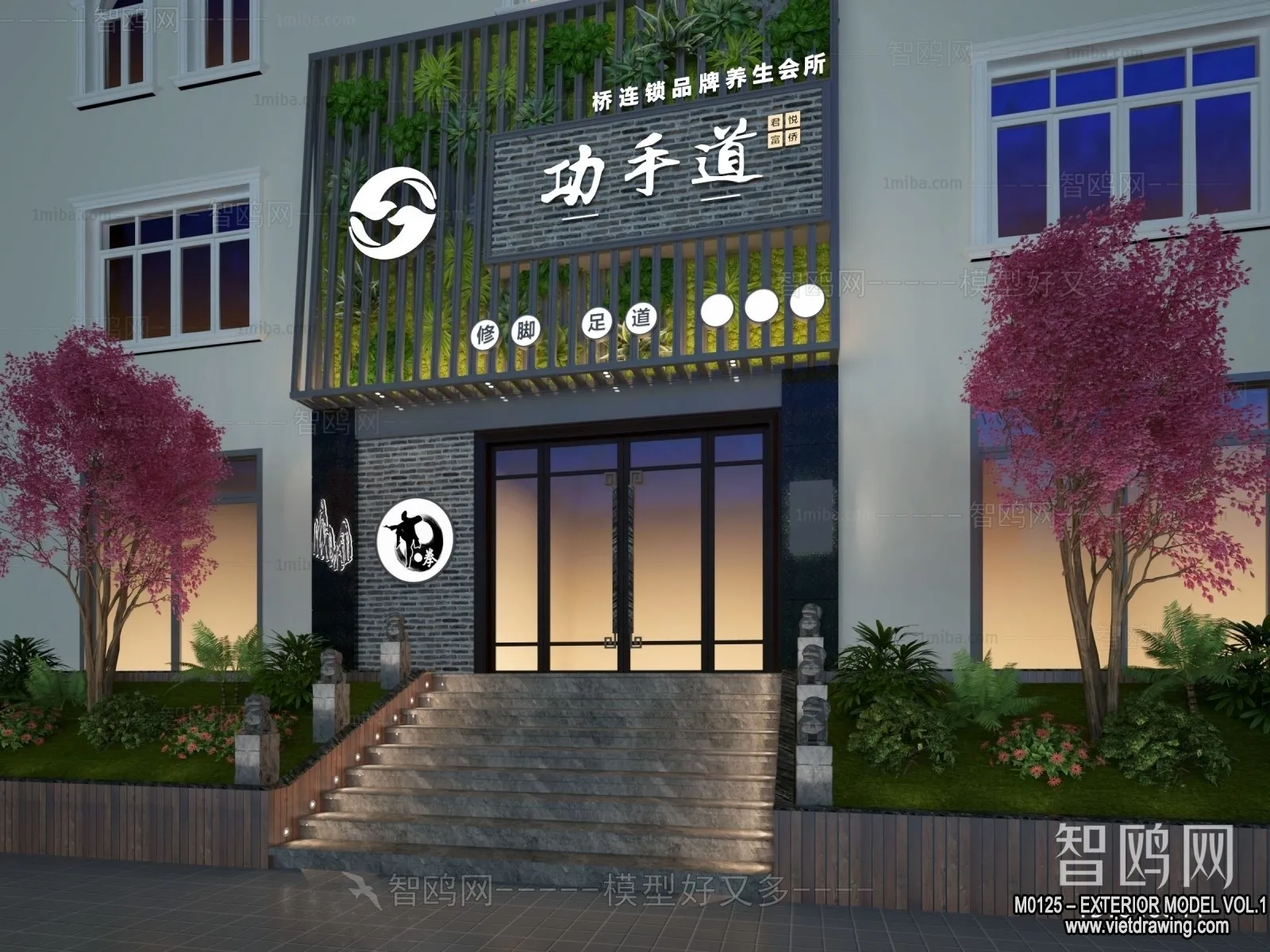 Exterior 3D Collection - Shop - Fastfood - Retails - 3D Models - 137