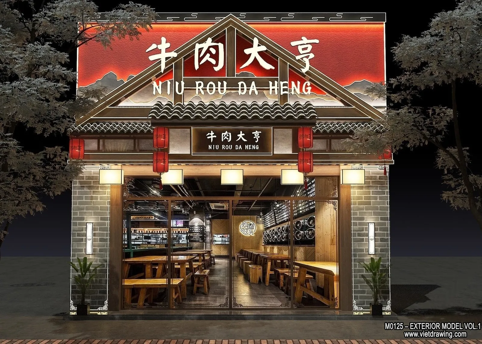 Exterior 3D Collection - Shop - Fastfood - Retails - 3D Models - 141