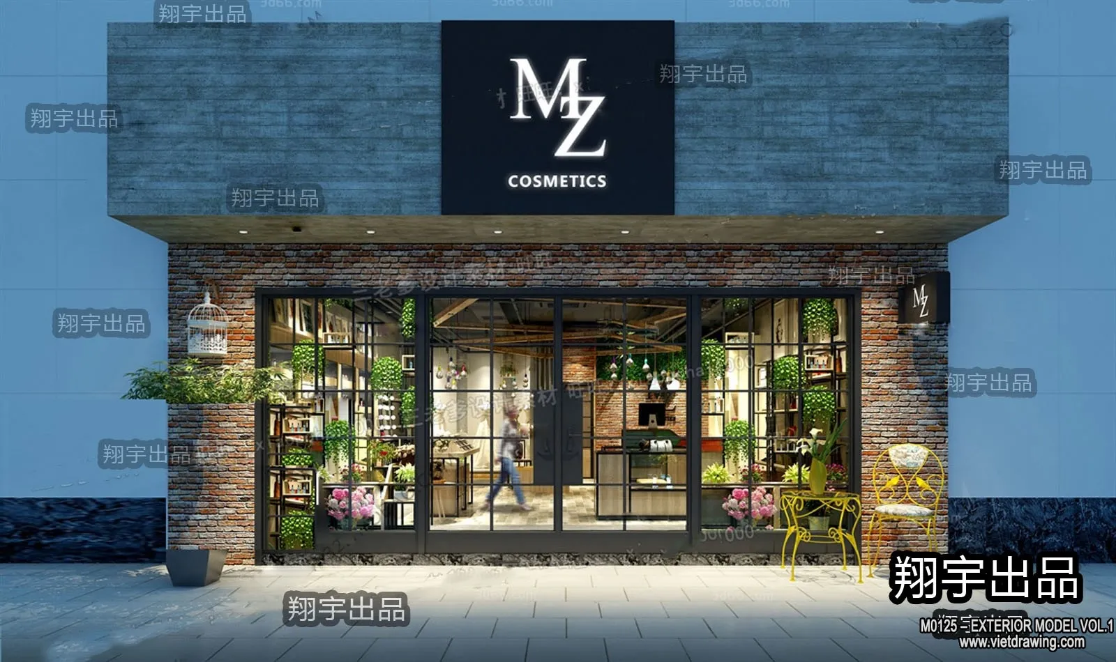 Exterior 3D Collection - Shop - Fastfood - Retails - 3D Models - 143