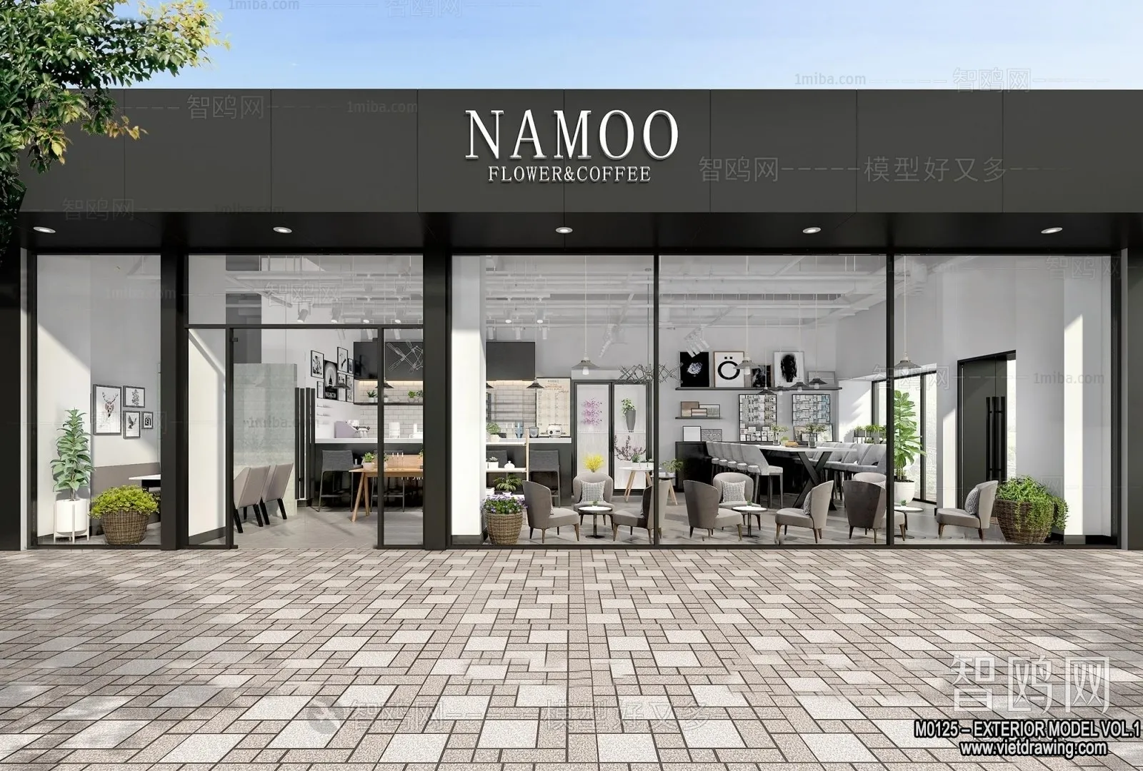 Exterior 3D Collection - Shop - Fastfood - Retails - 3D Models - 144