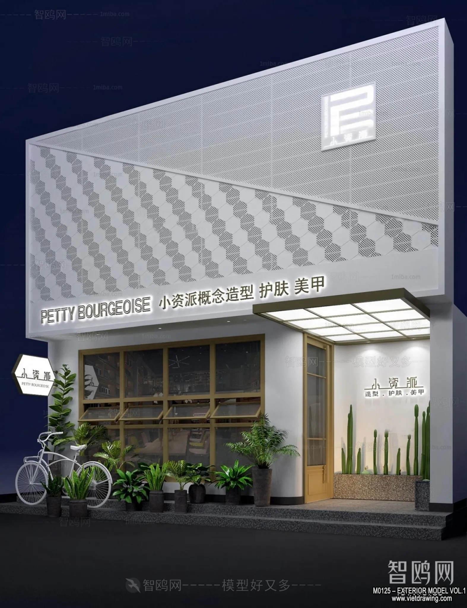 Exterior 3D Collection - Shop - Fastfood - Retails - 3D Models - 147