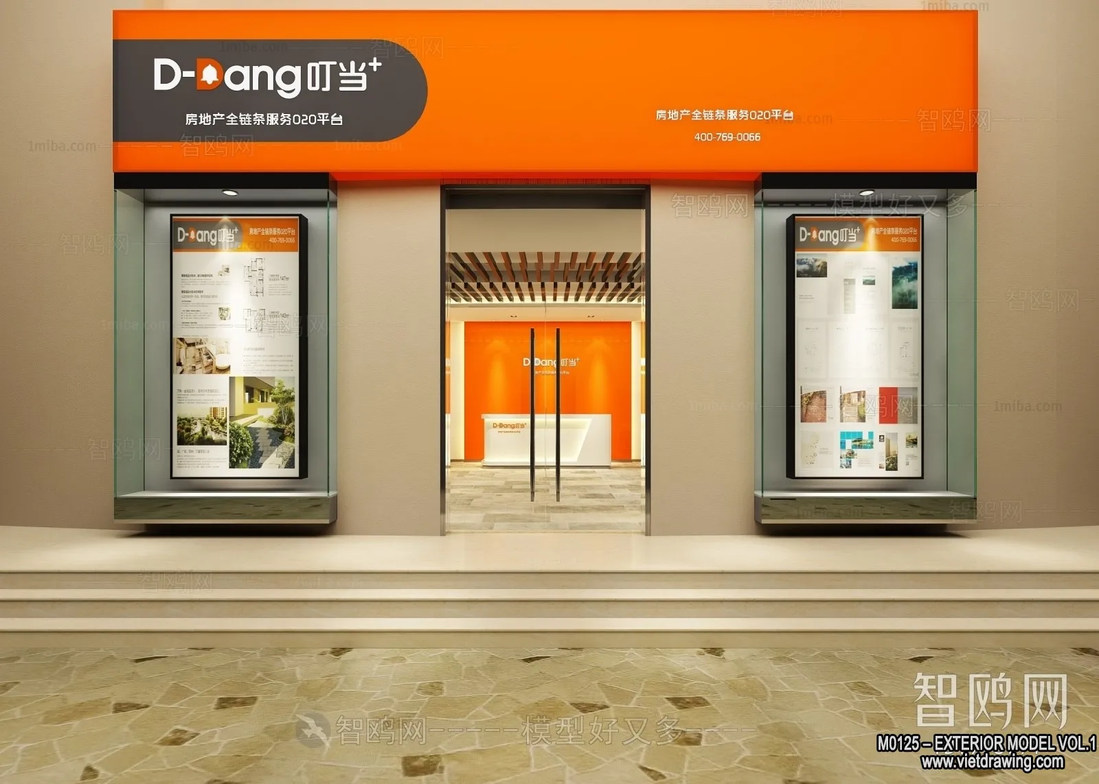 Exterior 3D Collection - Shop - Fastfood - Retails - 3D Models - 150