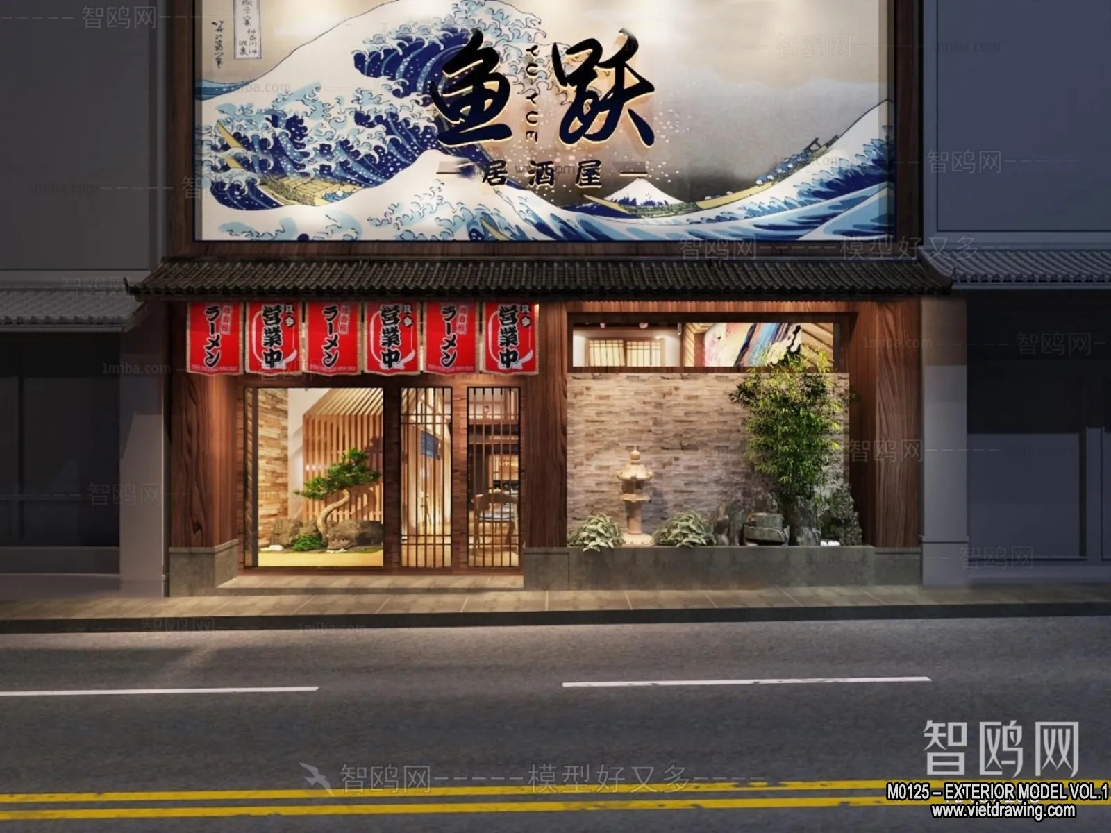 Exterior 3D Collection - Shop - Fastfood - Retails - 3D Models - 153