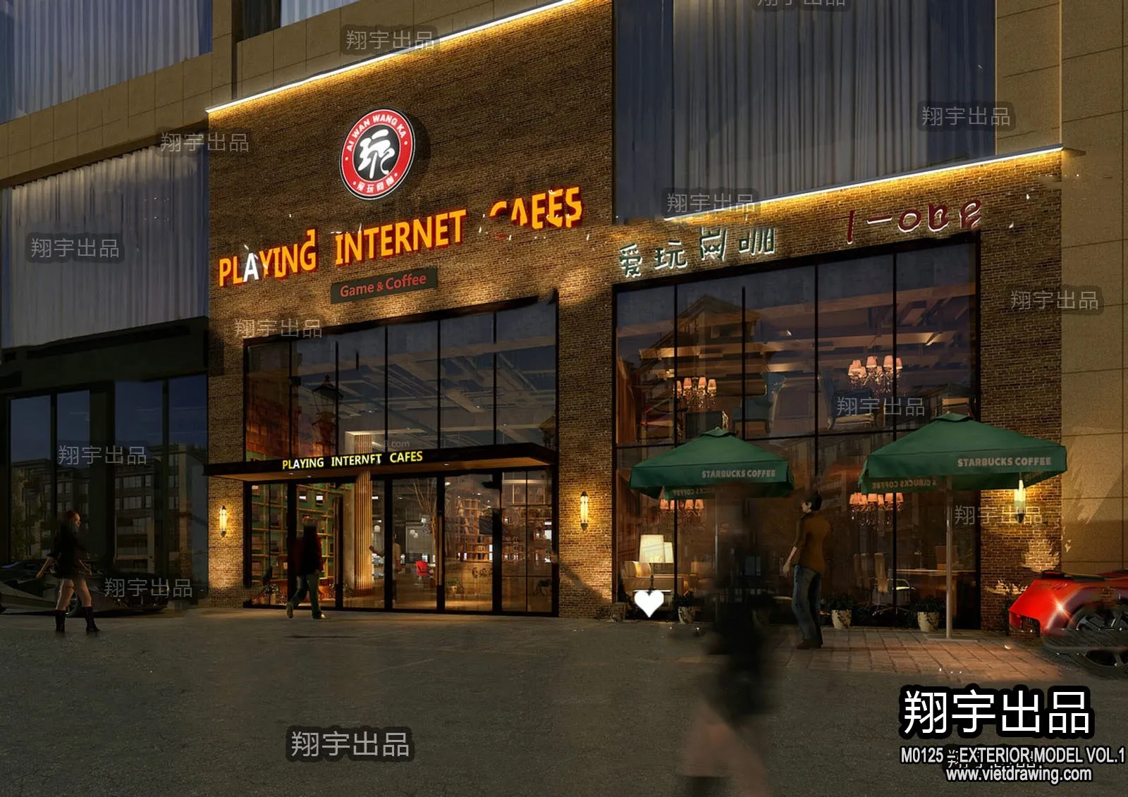 Exterior 3D Collection - Shop - Fastfood - Retails - 3D Models - 160