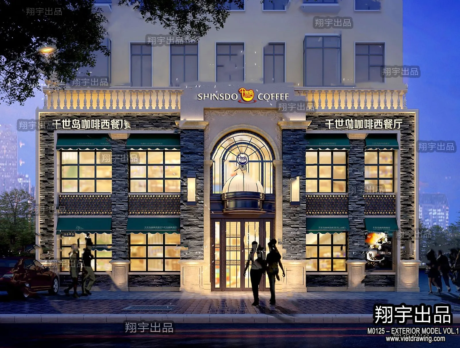 Exterior 3D Collection - Shop - Fastfood - Retails - 3D Models - 162