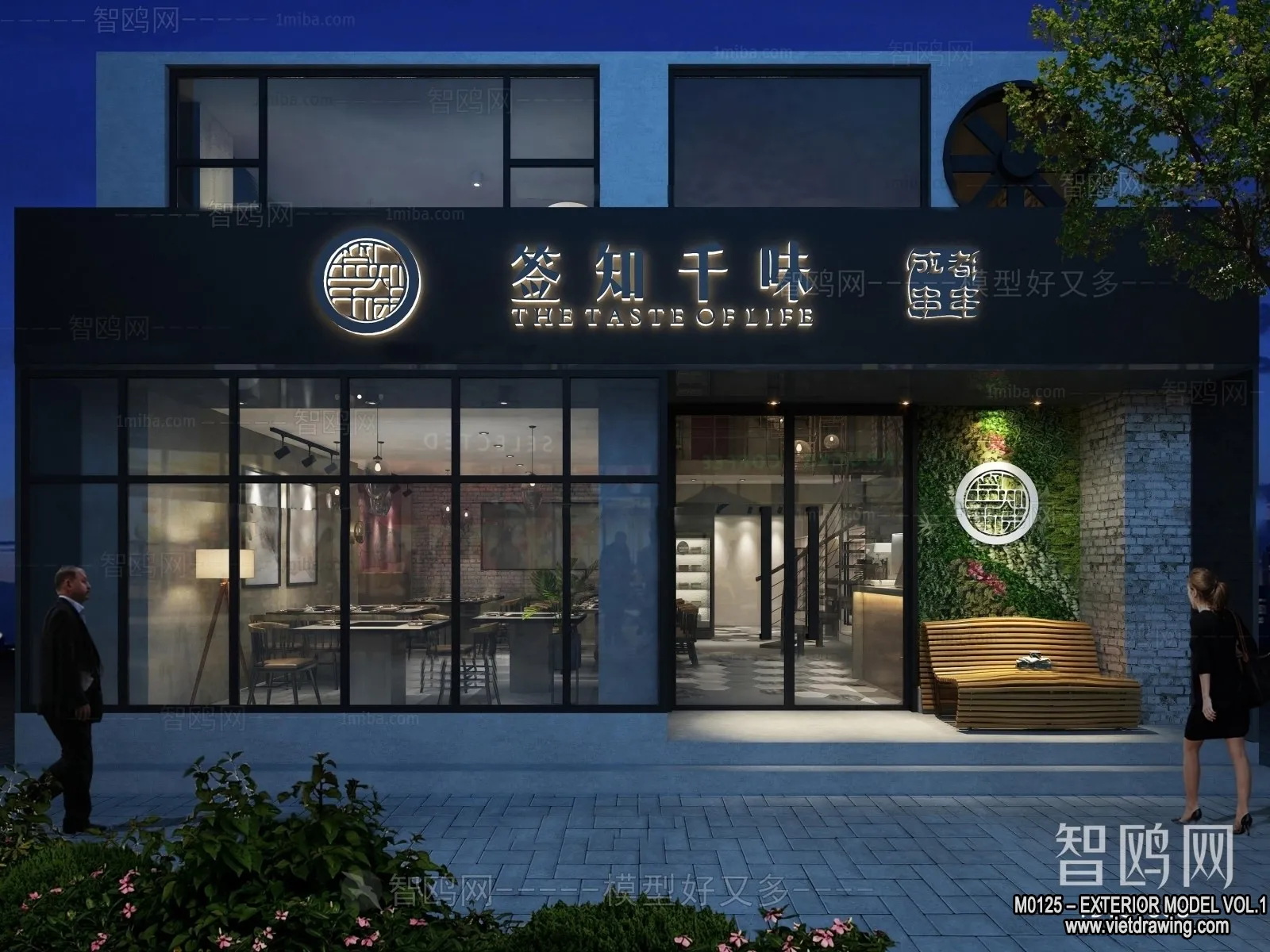 Exterior 3D Collection - Shop - Fastfood - Retails - 3D Models - 166