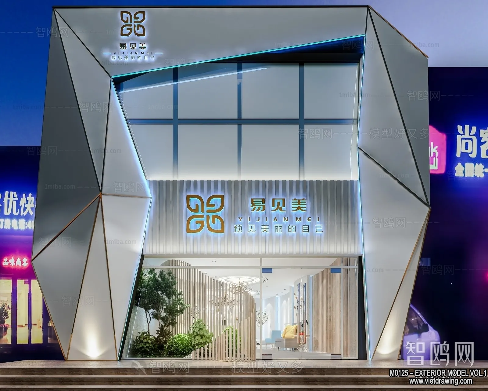 Exterior 3D Collection - Shop - Fastfood - Retails - 3D Models - 167