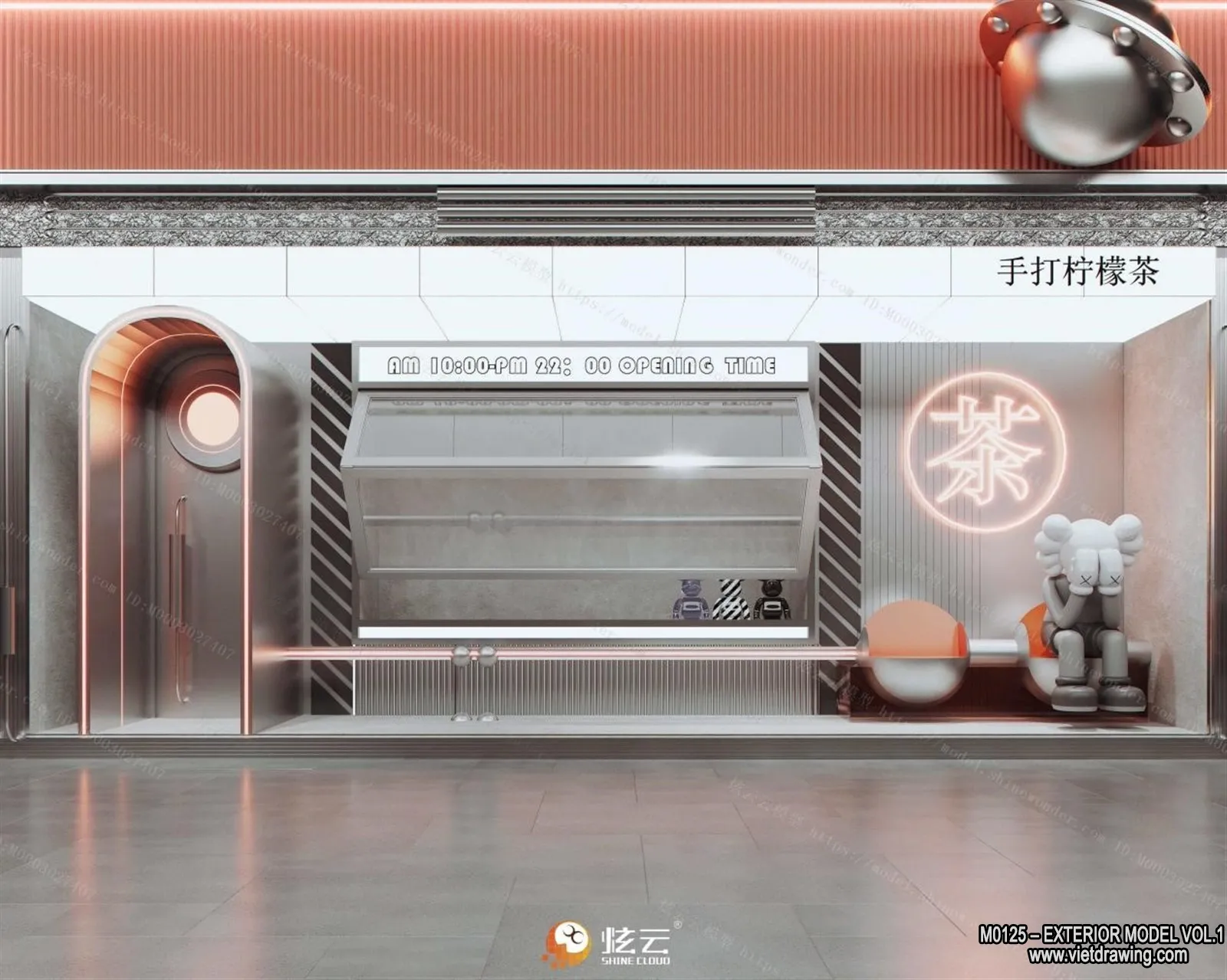 Exterior 3D Collection - Shop - Fastfood - Retails - 3D Models - 171