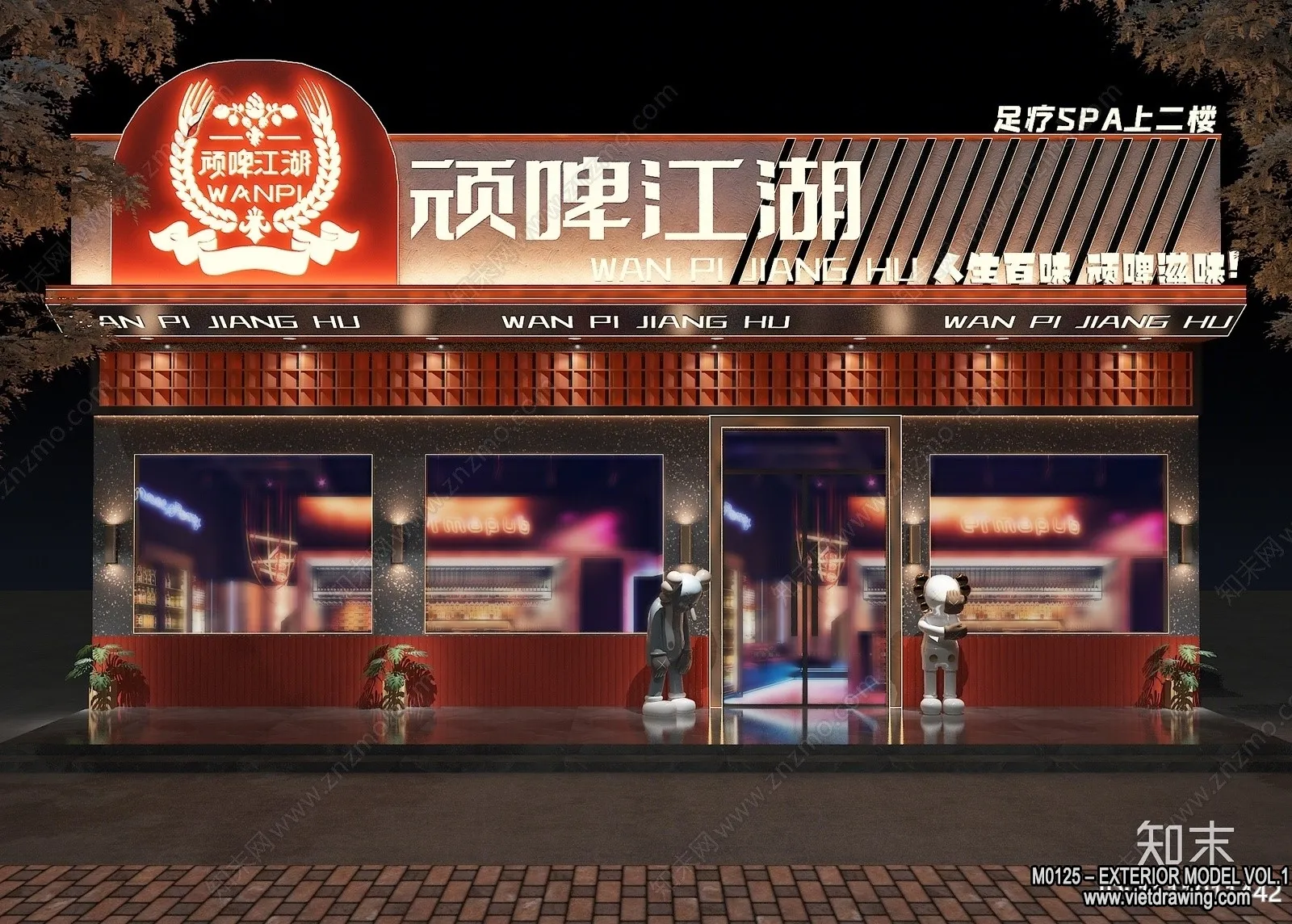 Exterior 3D Collection - Shop - Fastfood - Retails - 3D Models - 173