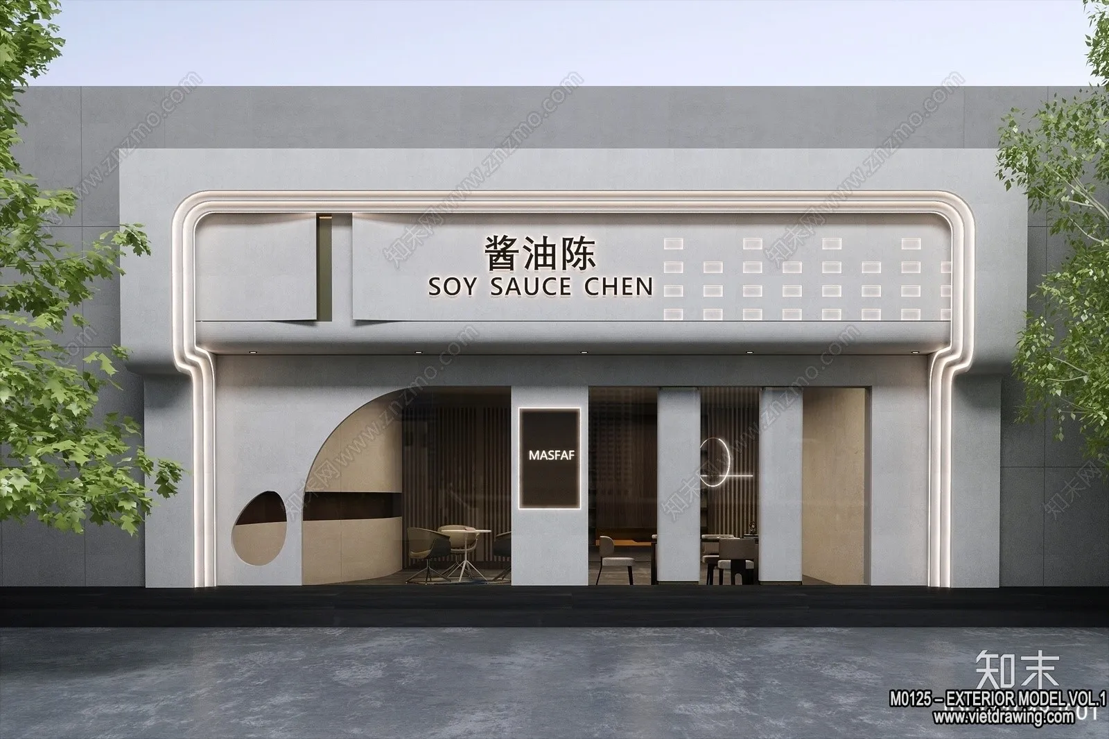 Exterior 3D Collection - Shop - Fastfood - Retails - 3D Models - 176