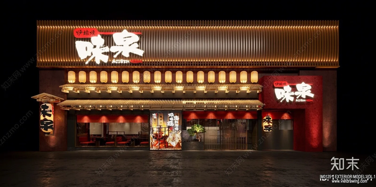 Exterior 3D Collection - Shop - Fastfood - Retails - 3D Models - 177