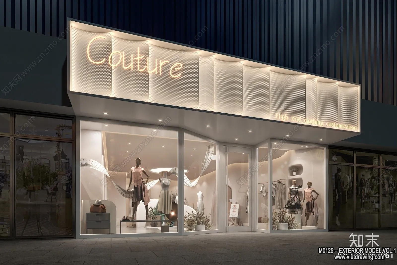 Exterior 3D Collection - Shop - Fastfood - Retails - 3D Models - 178