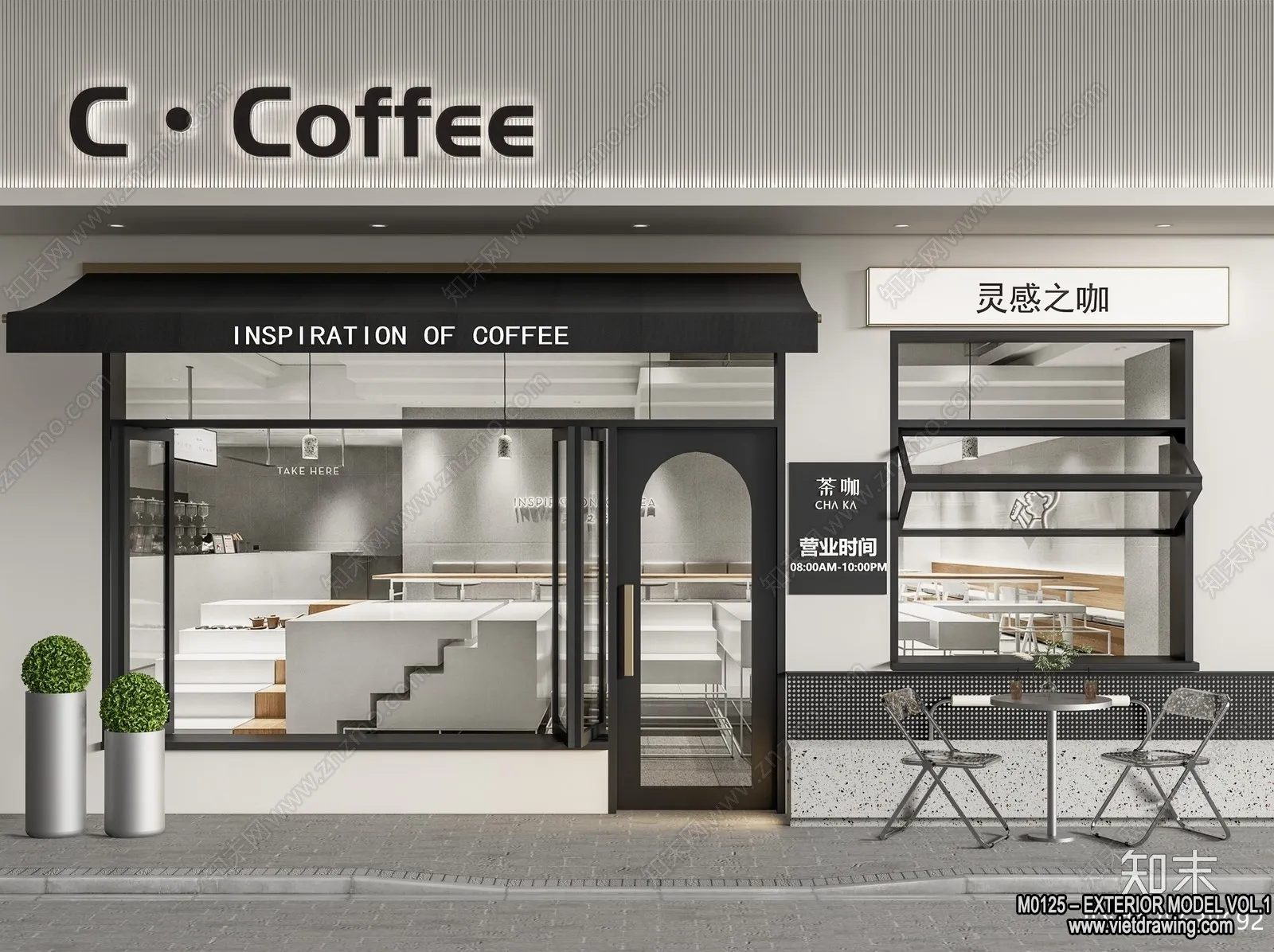 Exterior 3D Collection - Shop - Fastfood - Retails - 3D Models - 181