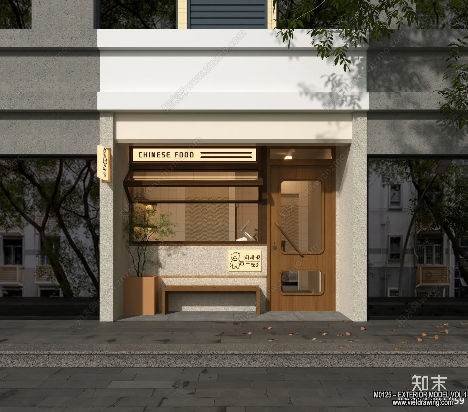 Exterior 3D Collection - Shop - Fastfood - Retails - 3D Models - 182