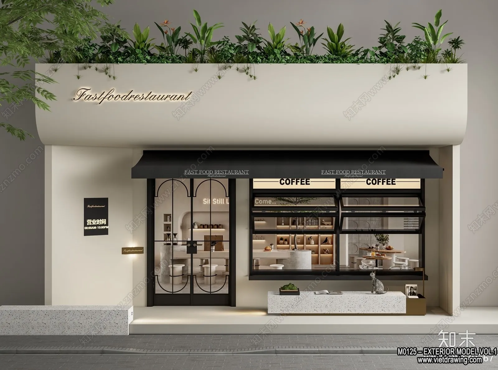 Exterior 3D Collection - Shop - Fastfood - Retails - 3D Models - 183