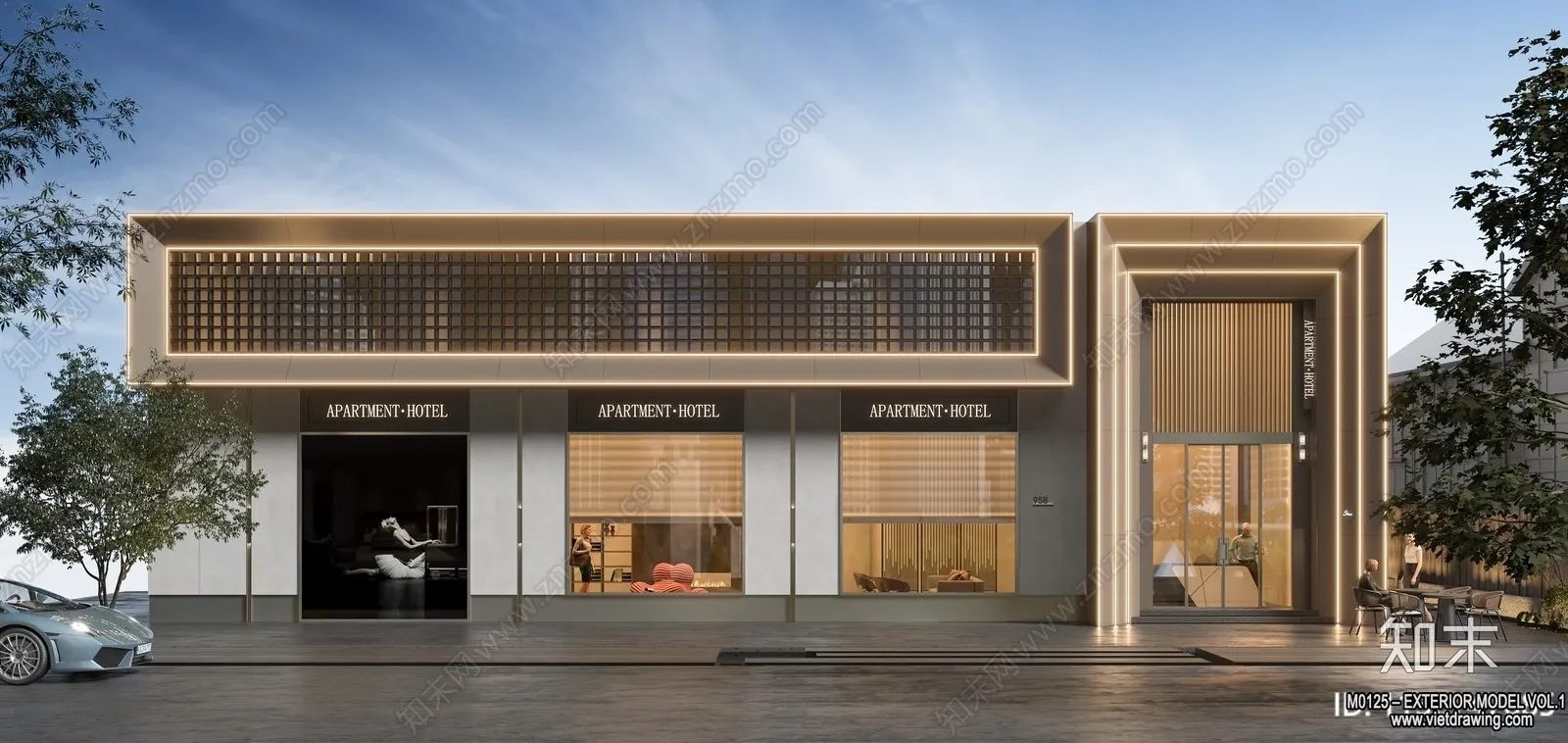 Exterior 3D Collection - Shop - Fastfood - Retails - 3D Models - 185