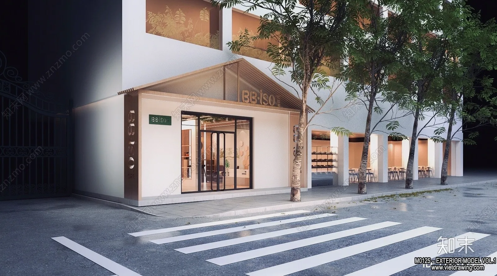 Exterior 3D Collection - Shop - Fastfood - Retails - 3D Models - 193