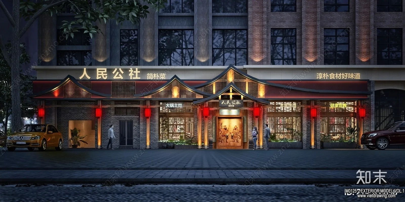 Exterior 3D Collection - Shop - Fastfood - Retails - 3D Models - 194