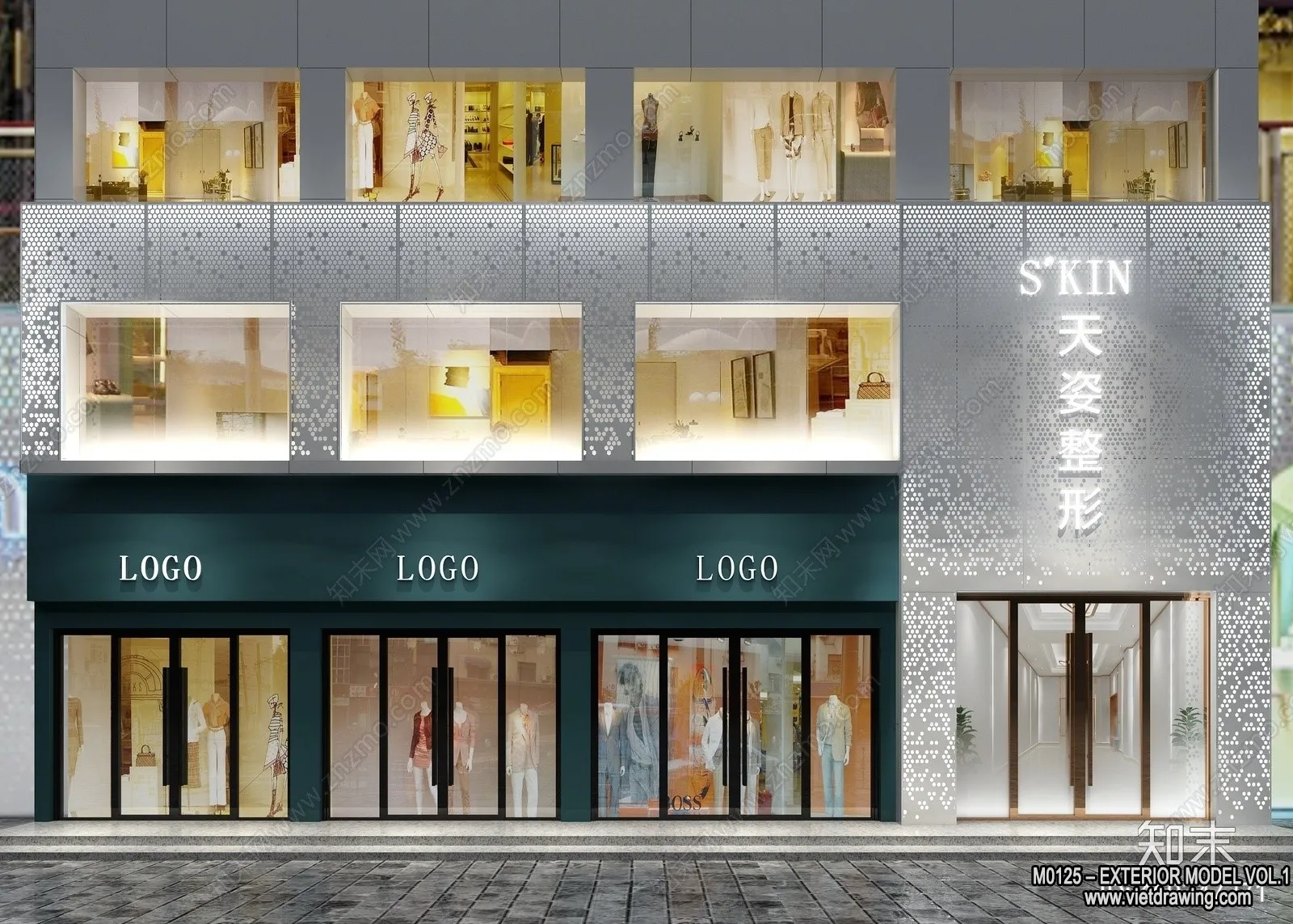 Exterior 3D Collection - Shop - Fastfood - Retails - 3D Models - 195