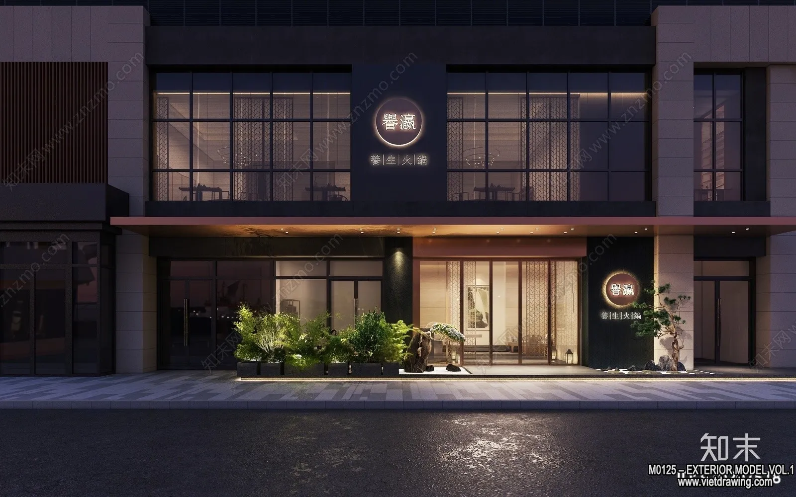 Exterior 3D Collection - Shop - Fastfood - Retails - 3D Models - 199