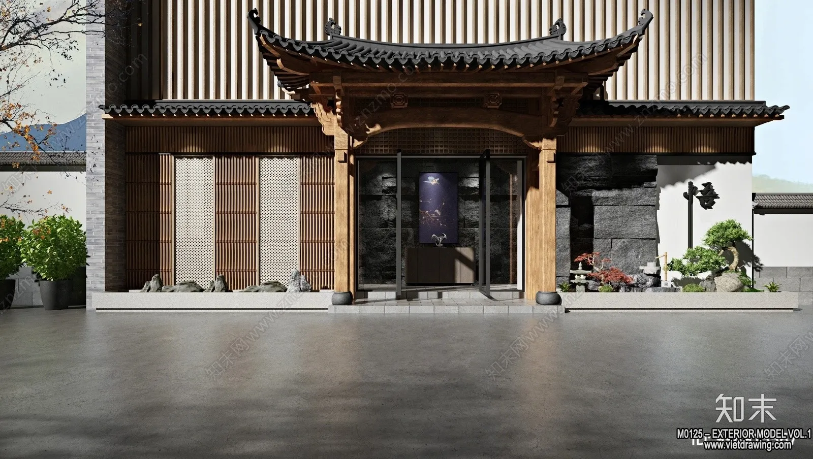 Exterior 3D Collection - Shop - Fastfood - Retails - 3D Models - 204