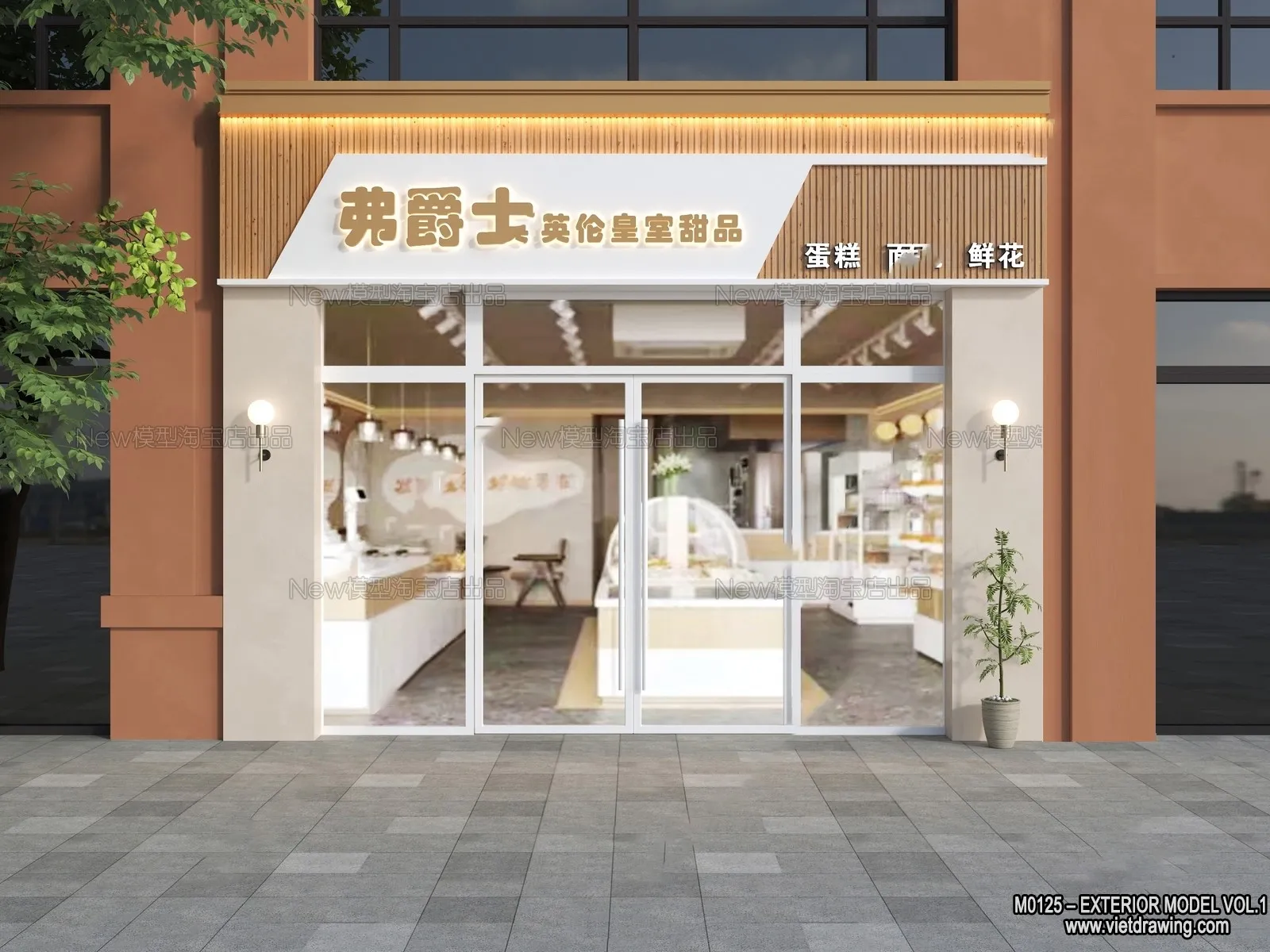 Exterior 3D Collection - Shop - Fastfood - Retails - 3D Models - 211