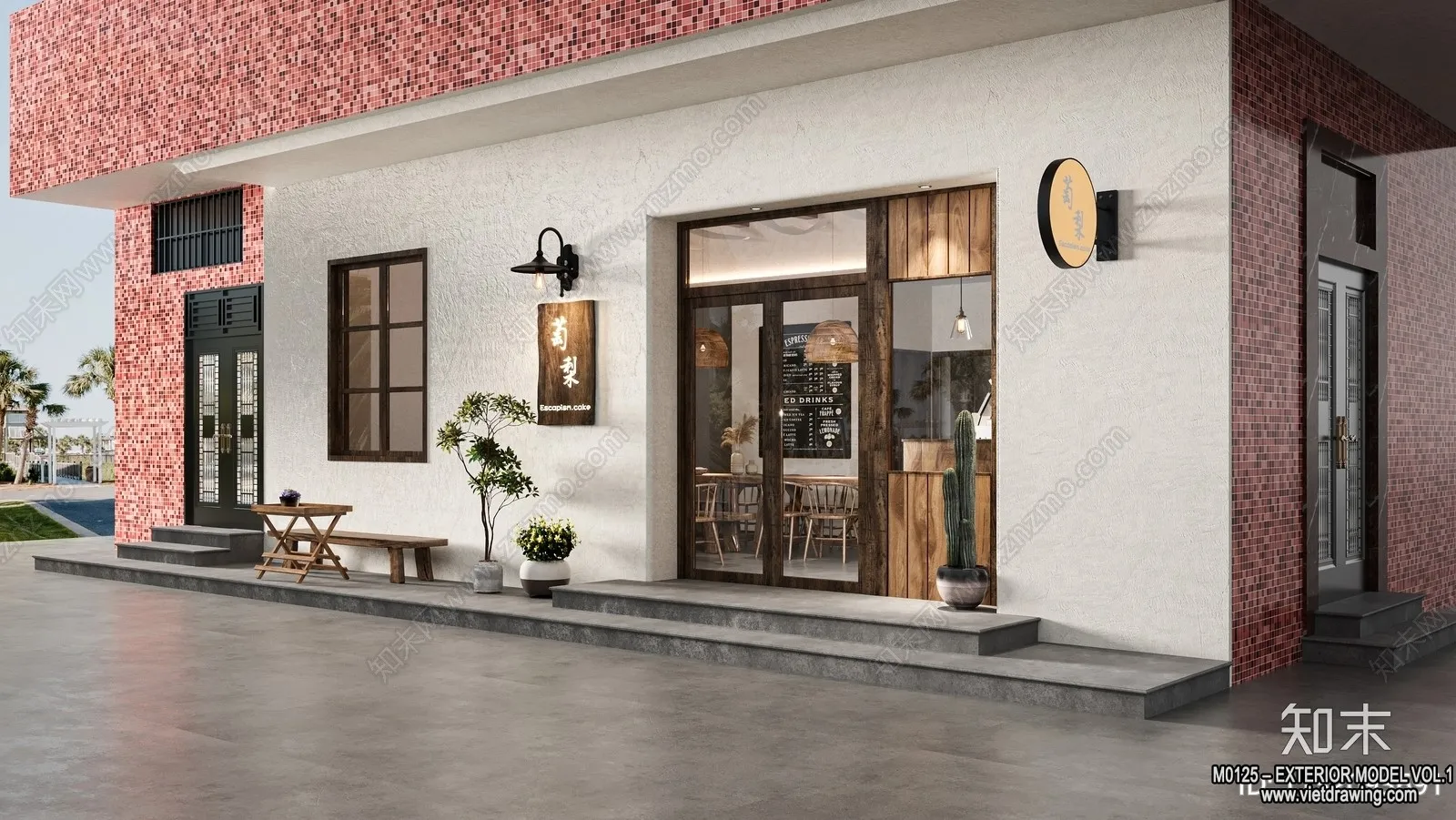 Exterior 3D Collection - Shop - Fastfood - Retails - 3D Models - 217