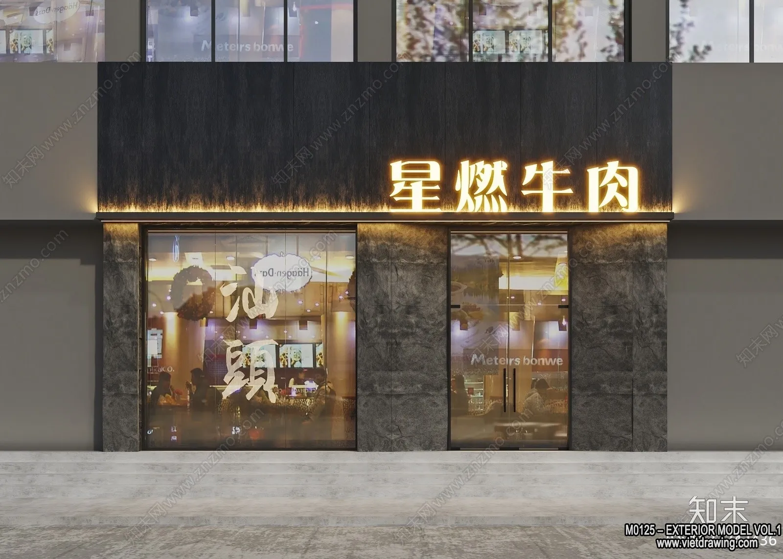 Exterior 3D Collection - Shop - Fastfood - Retails - 3D Models - 221