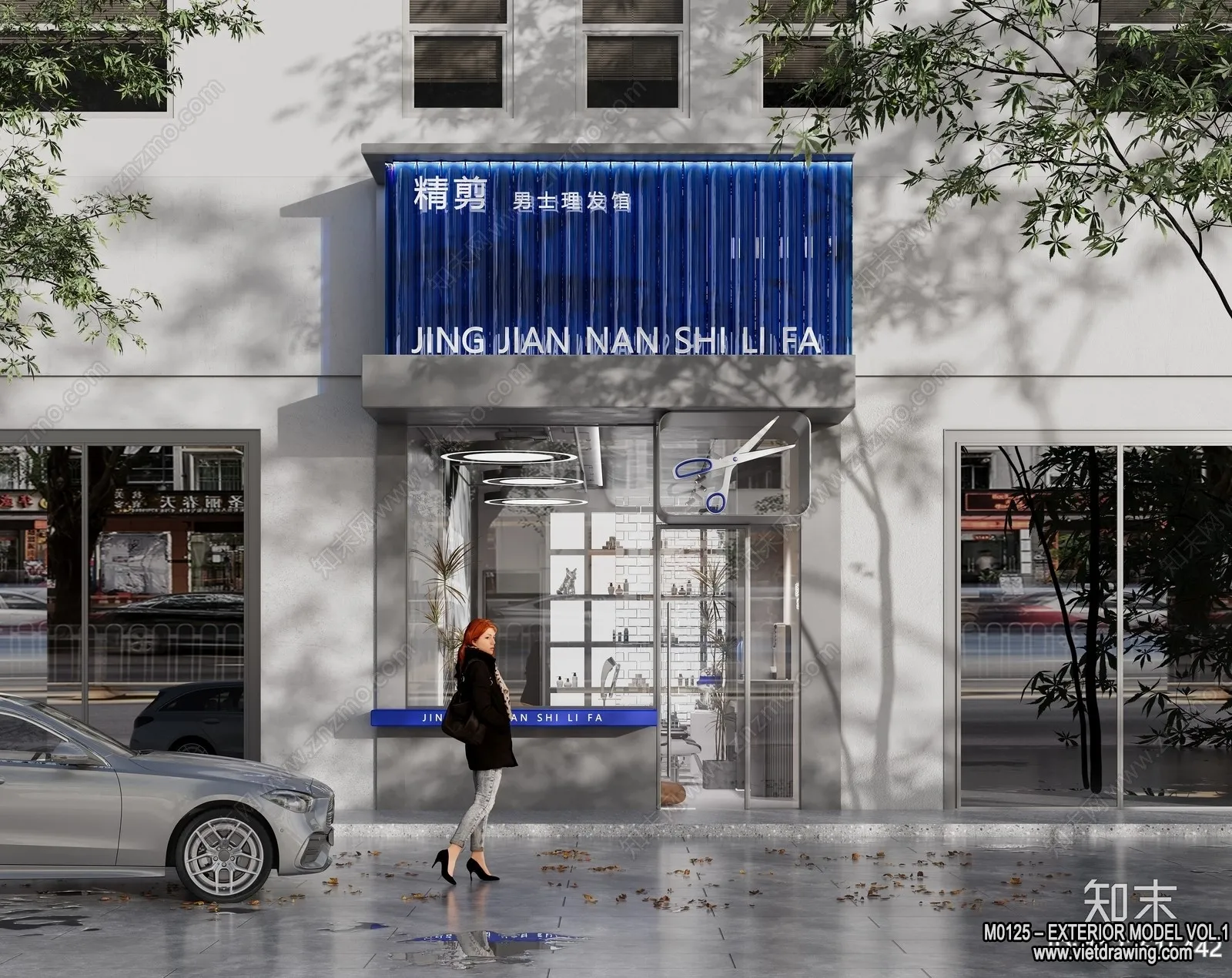 Exterior 3D Collection - Shop - Fastfood - Retails - 3D Models - 223