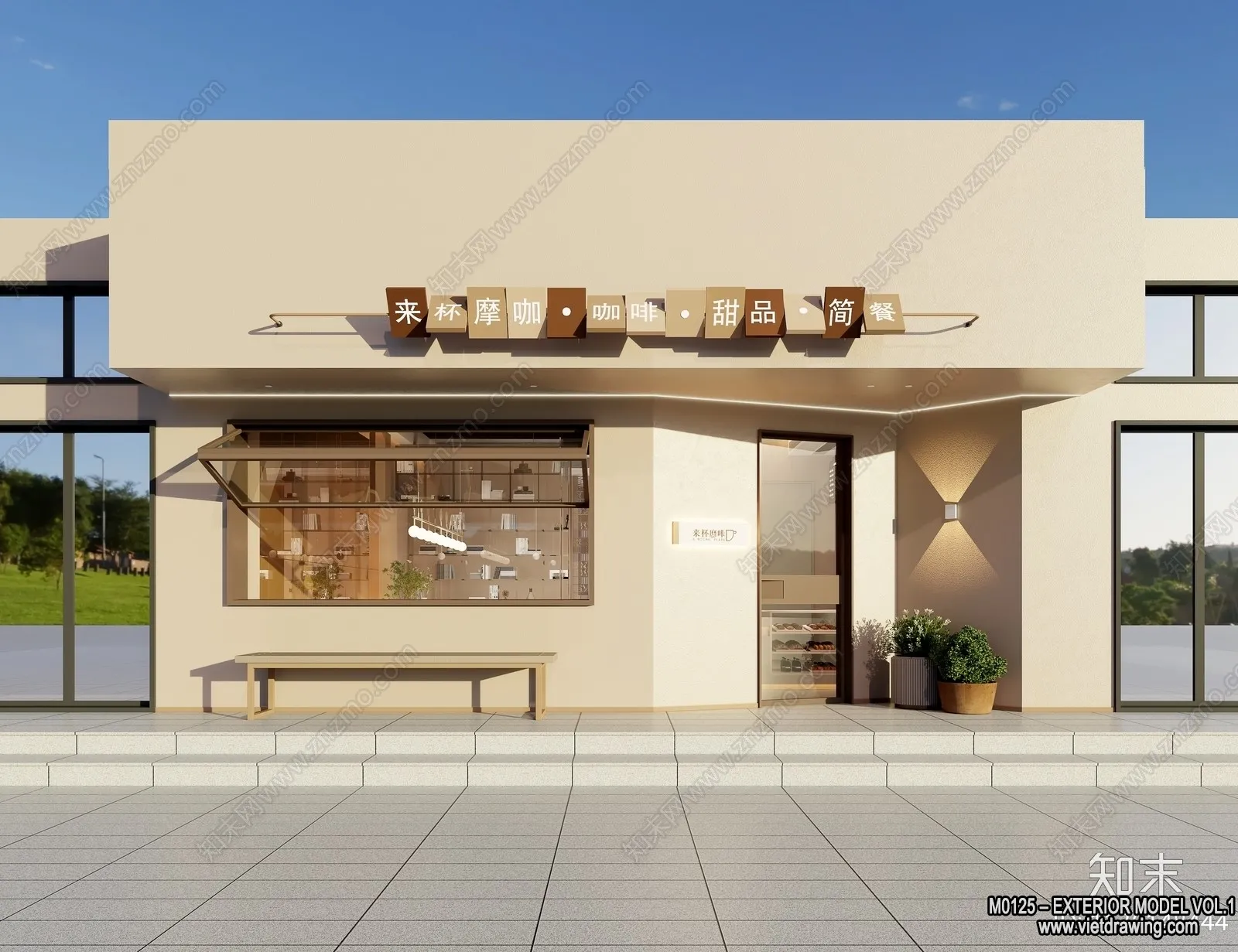 Exterior 3D Collection - Shop - Fastfood - Retails - 3D Models - 227