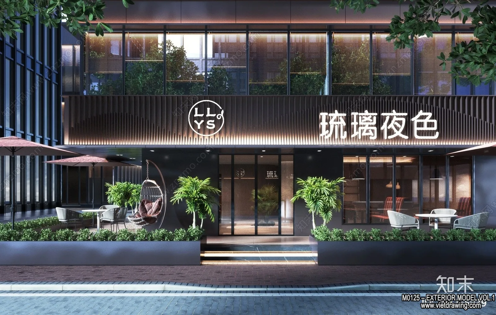 Exterior 3D Collection - Shop - Fastfood - Retails - 3D Models - 228