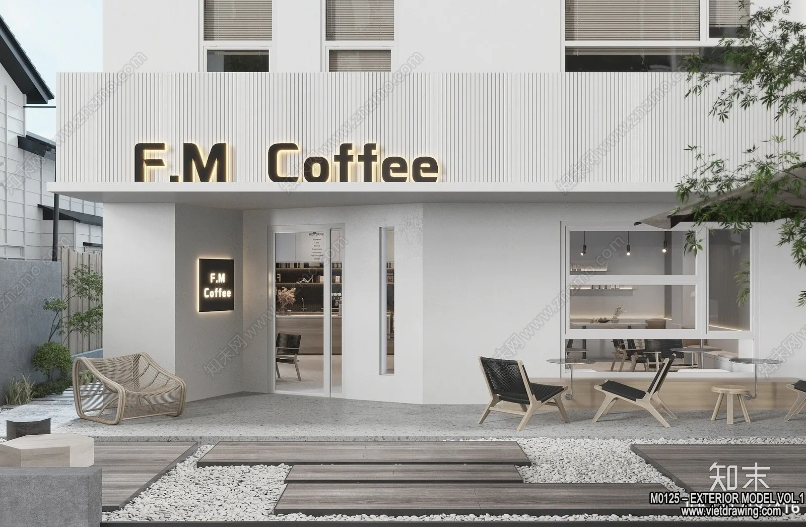 Exterior 3D Collection - Shop - Fastfood - Retails - 3D Models - 240