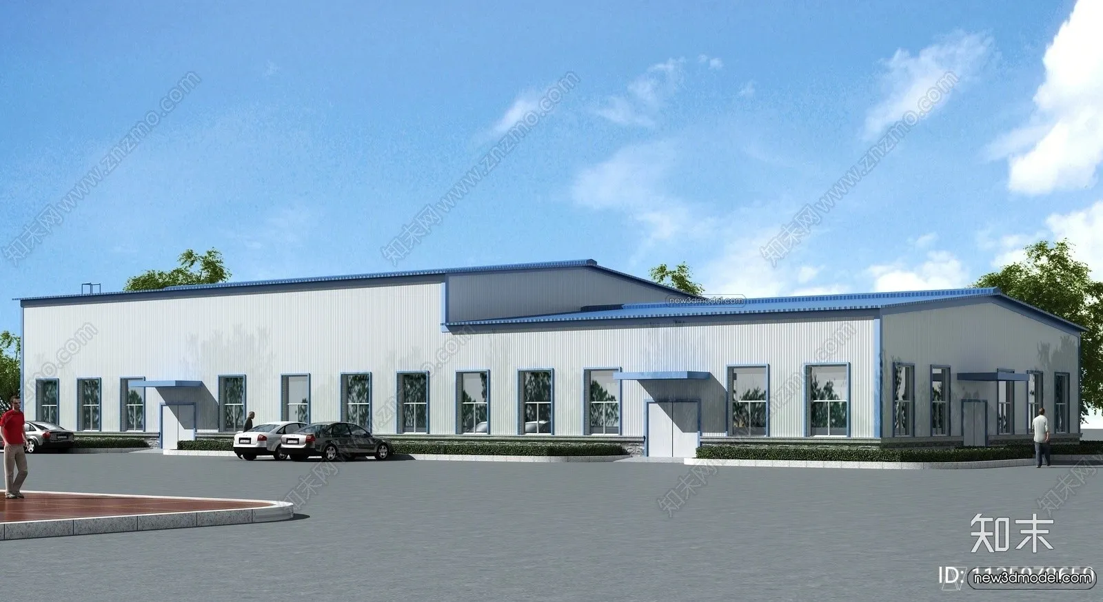 Exterior 3D Models of Factory - 3D Scene - 008