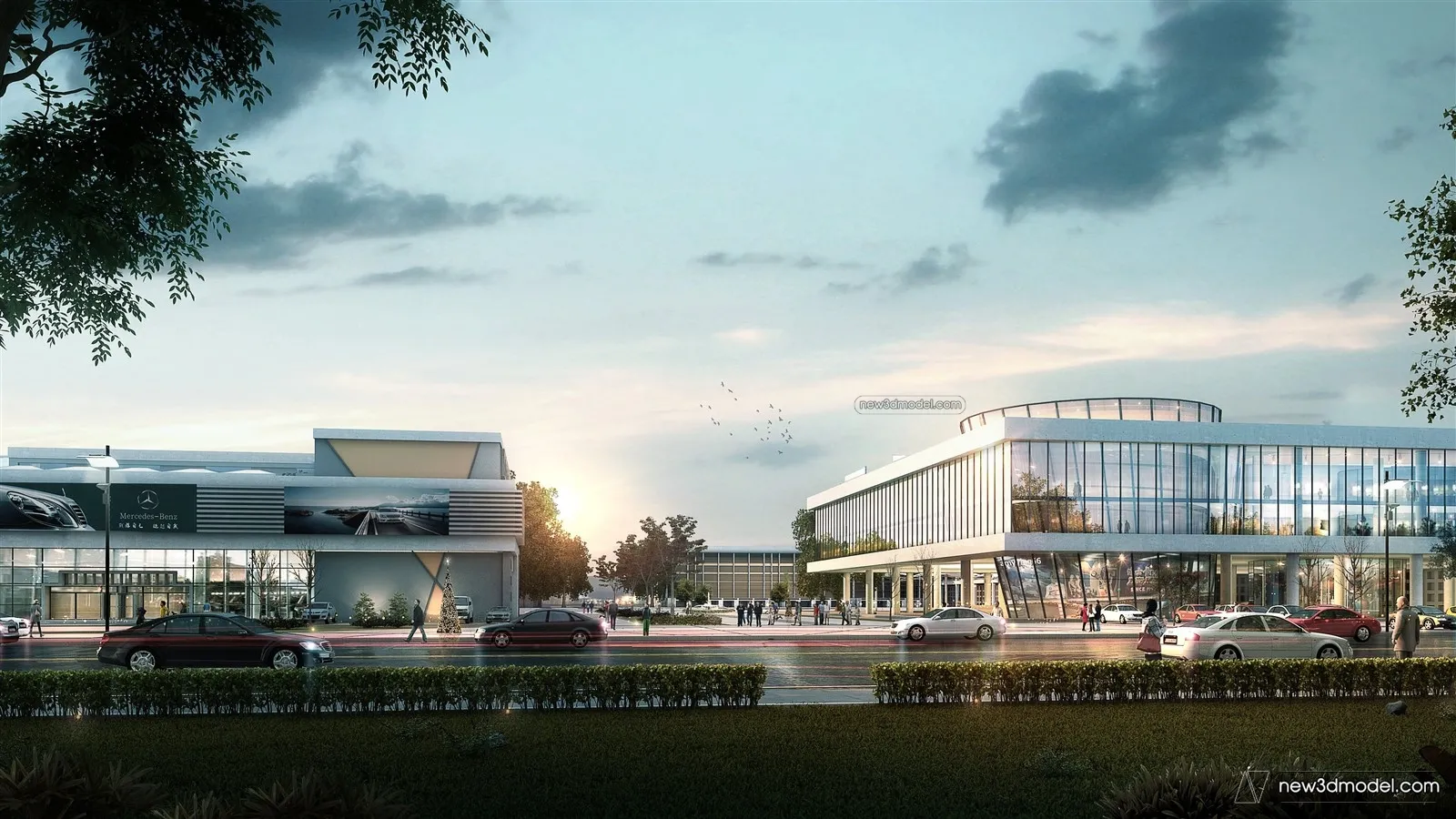 Exterior 3D Models of Factory - 3D Scene - 049