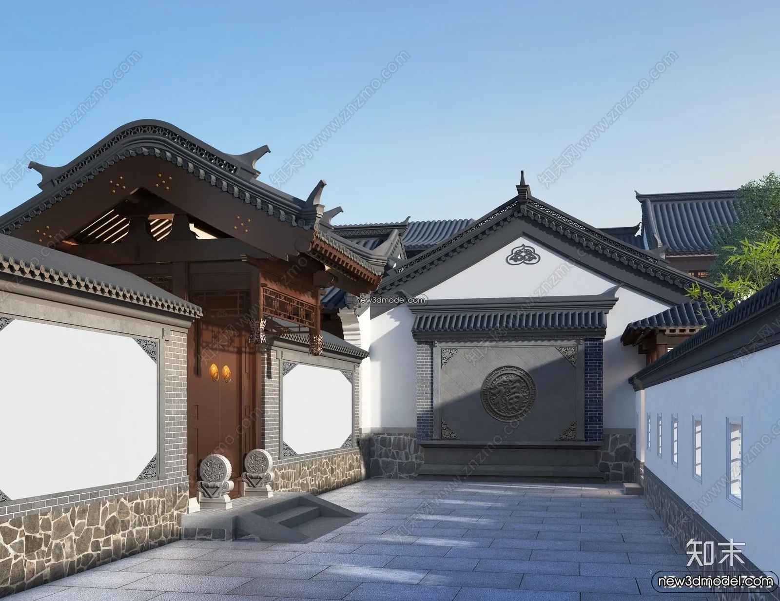 Exterior 3D Models of Pagoda - 3D Scenes - 011