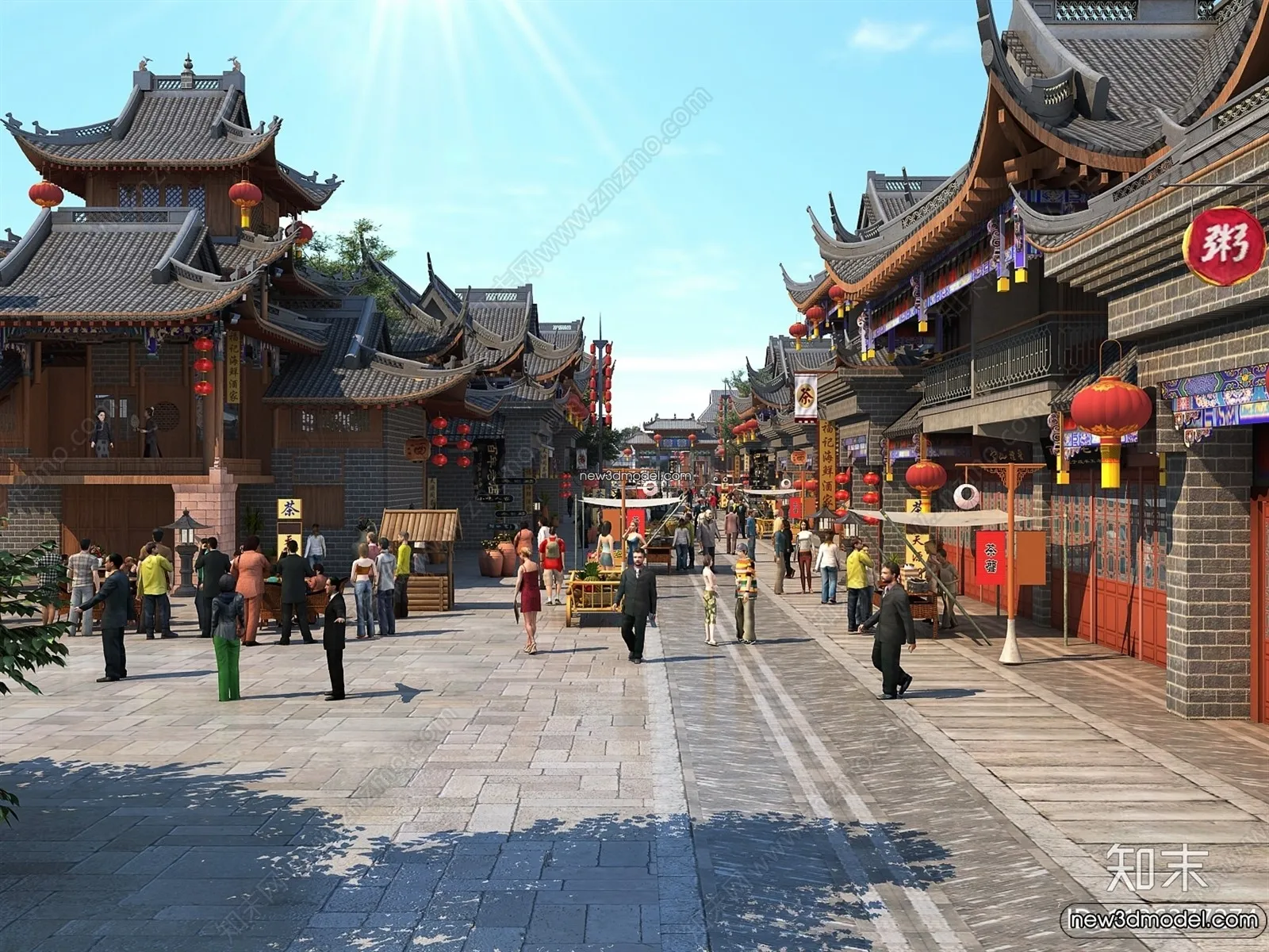 Exterior 3D Models of Pagoda - 3D Scenes - 013