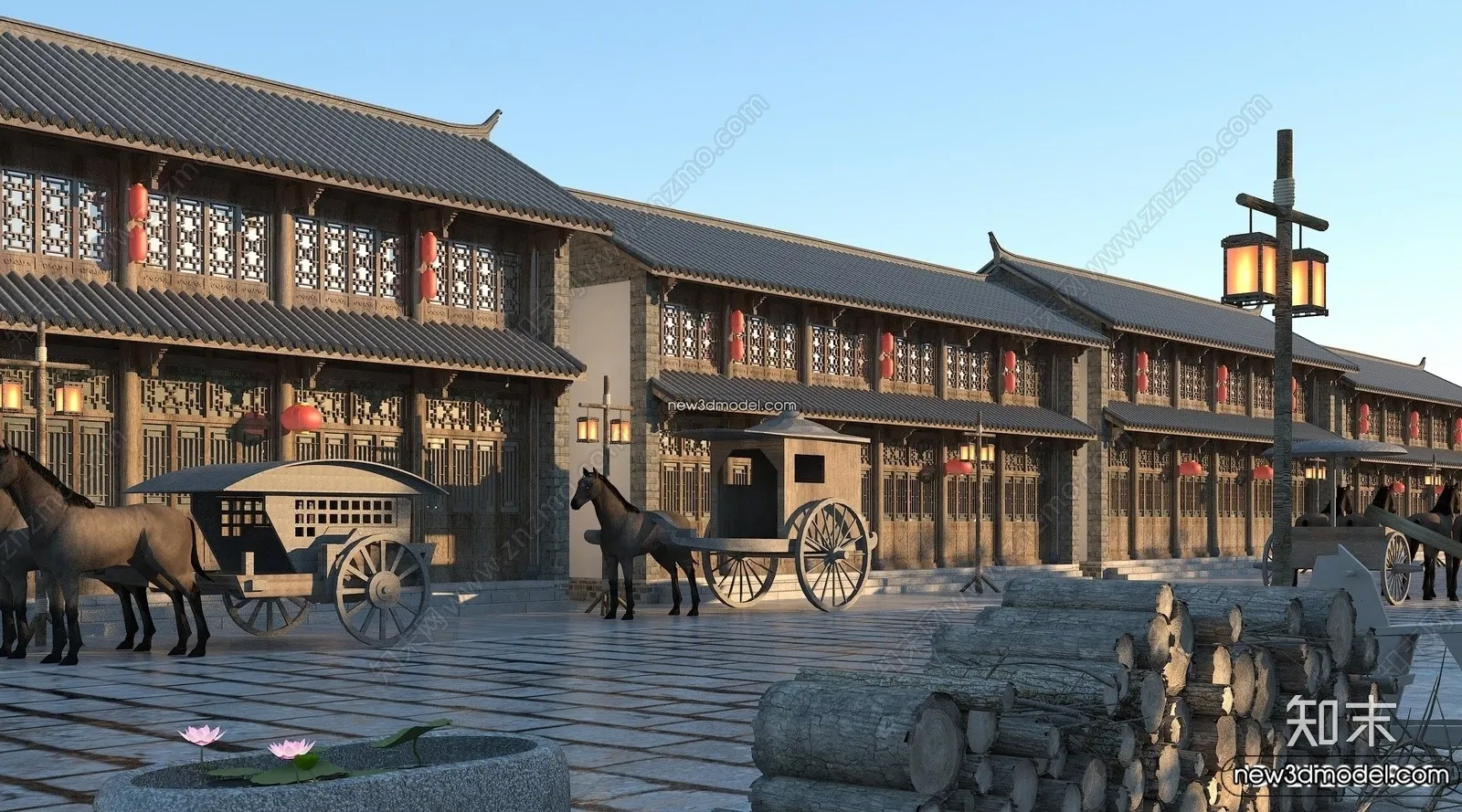 Exterior 3D Models of Pagoda - 3D Scenes - 033